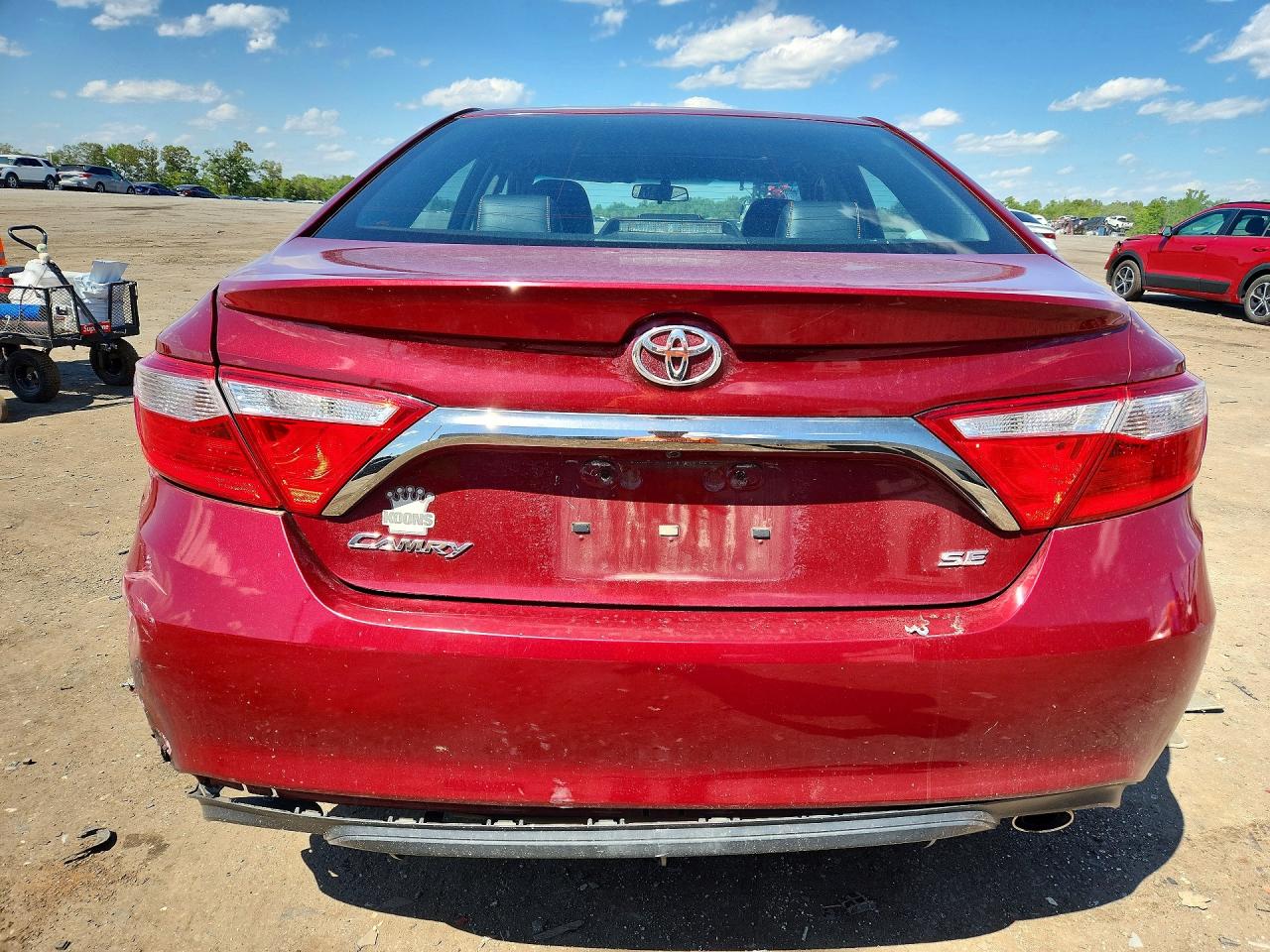 2015 Toyota Camry Se Красный vin: 4T1BF1FK9FU991184