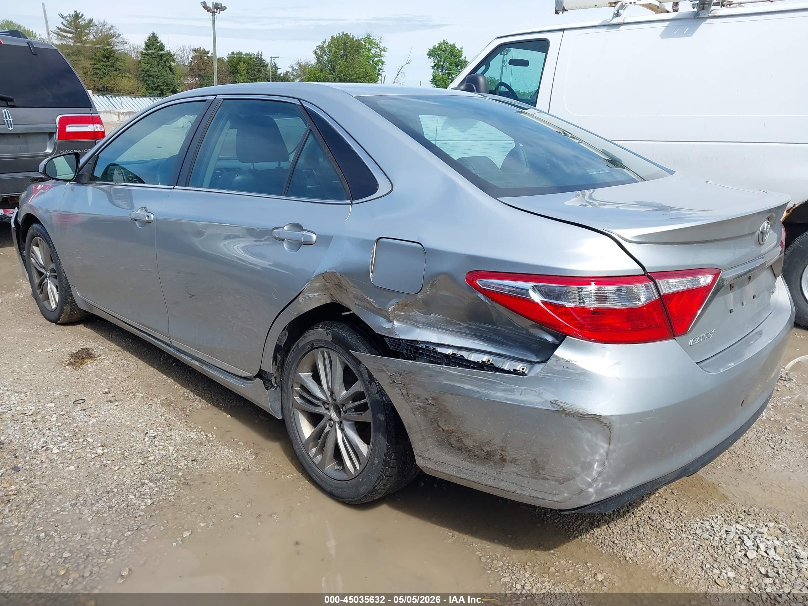 2016 Toyota Camry Se Серебряный vin: 4T1BF1FK9GU256576