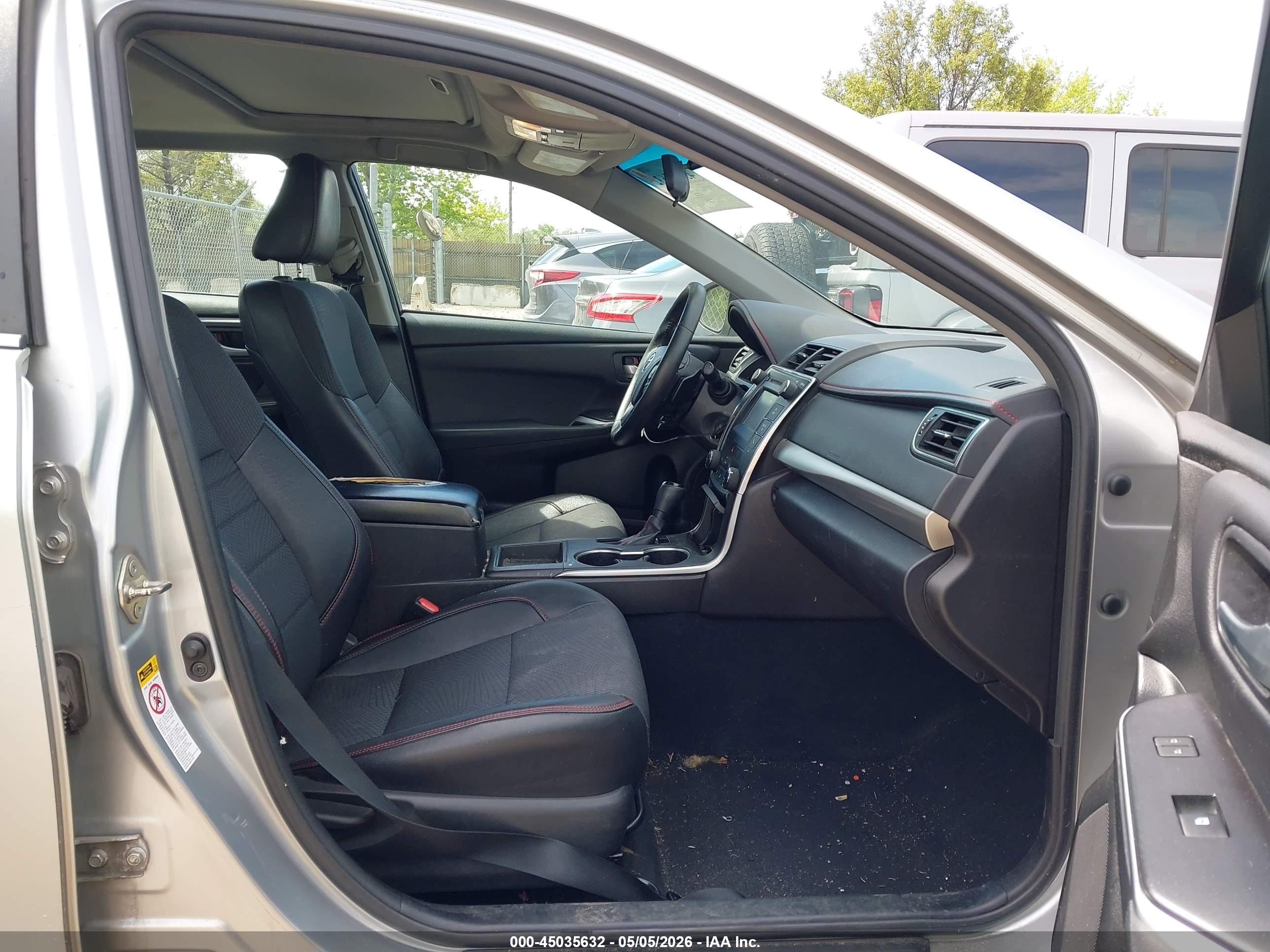 2016 Toyota Camry Se Серебряный vin: 4T1BF1FK9GU256576
