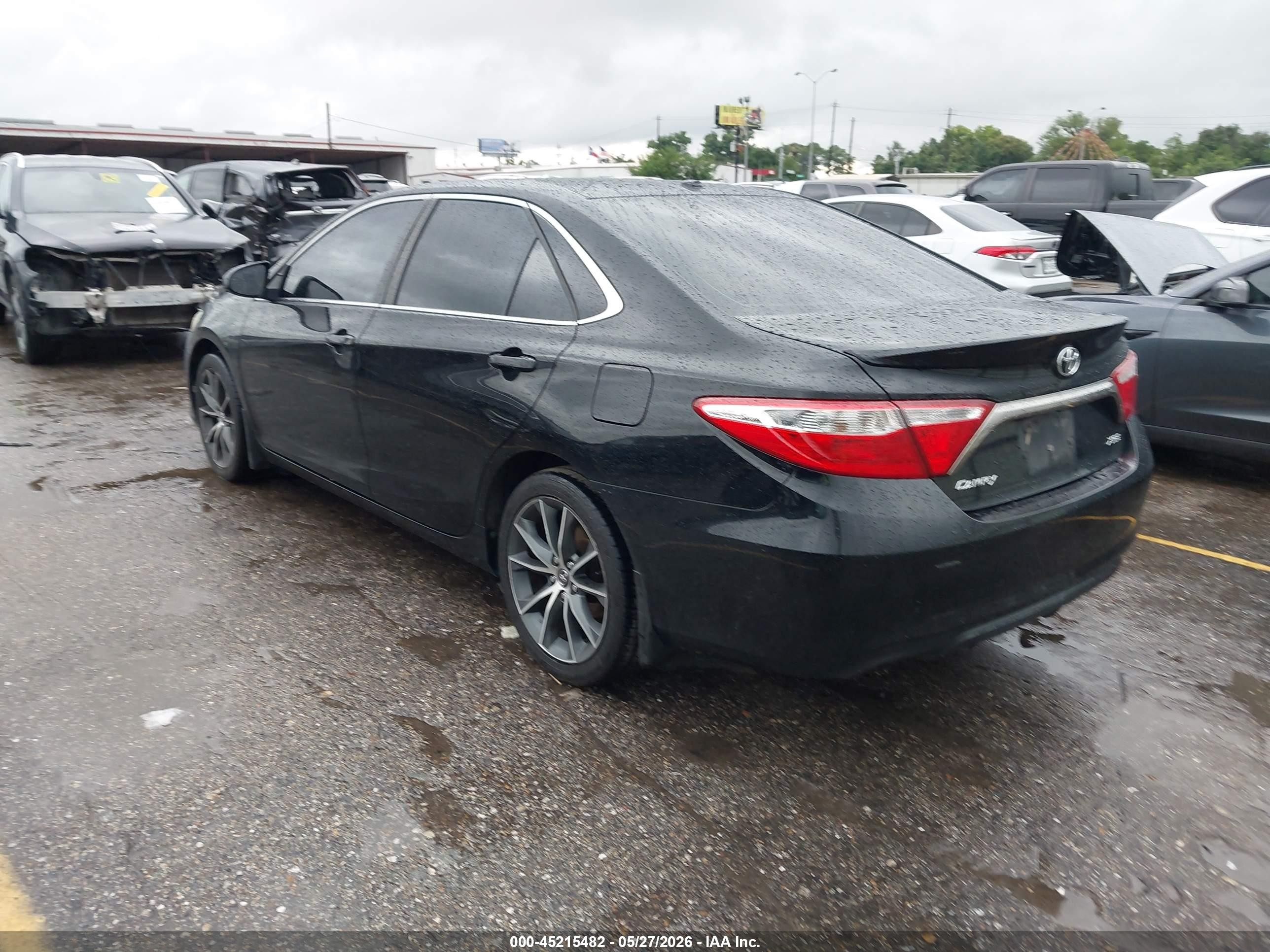 2016 Toyota Camry Xse Black vin: 4T1BF1FK9GU554190