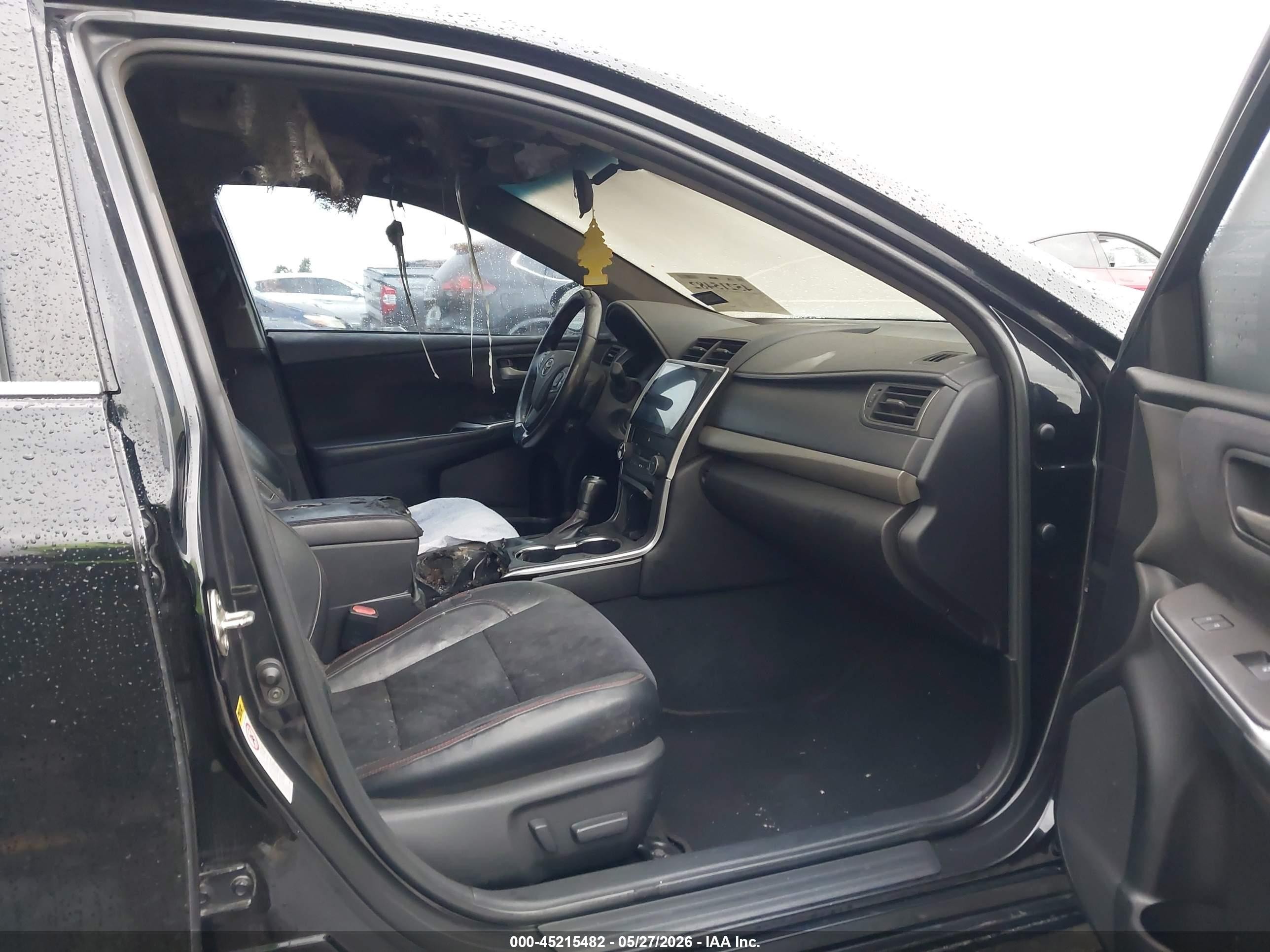 2016 Toyota Camry Xse Black vin: 4T1BF1FK9GU554190