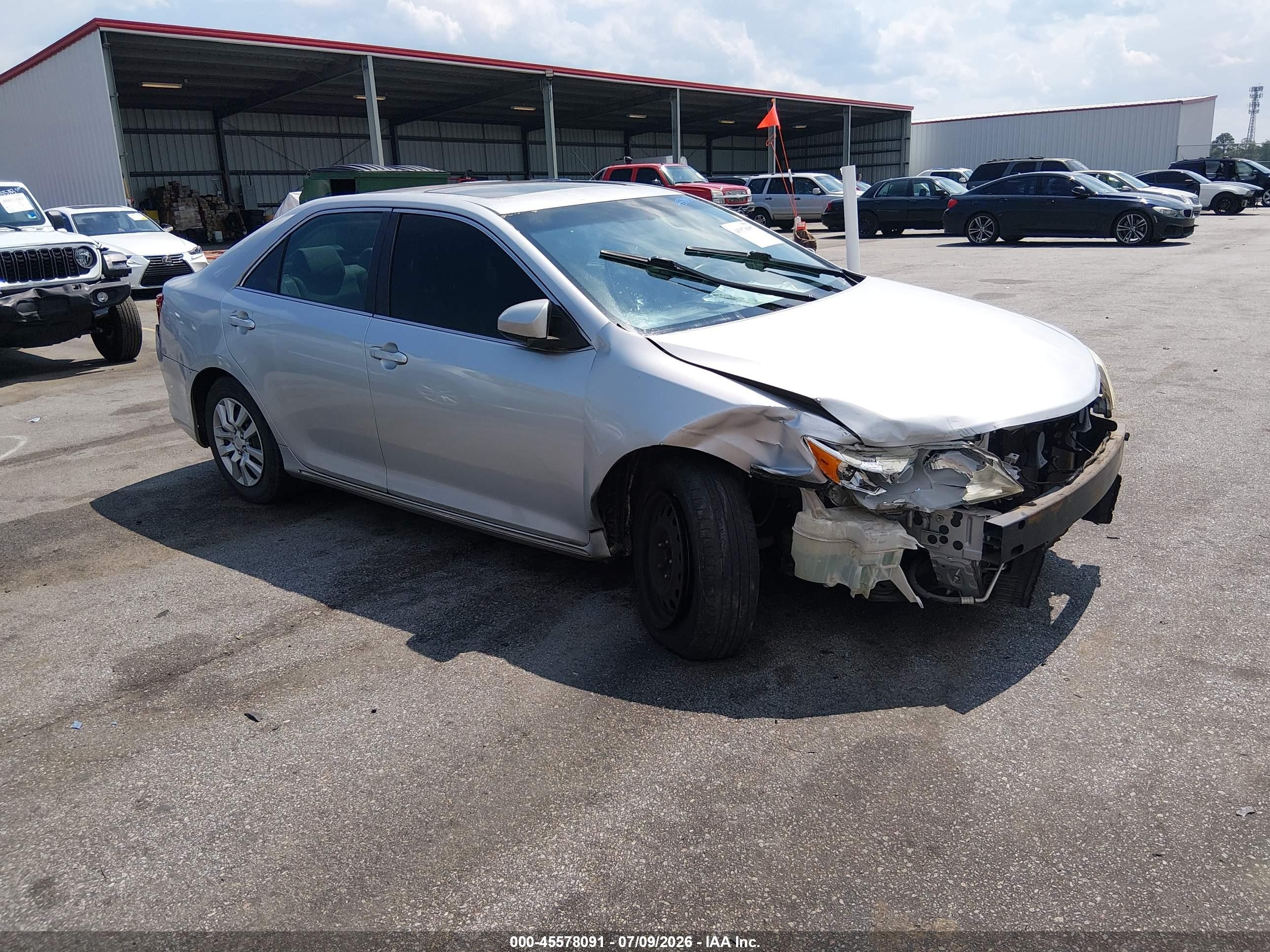 2012 Toyota Camry Le Silver vin: 4T1BF1FKXCU018455
