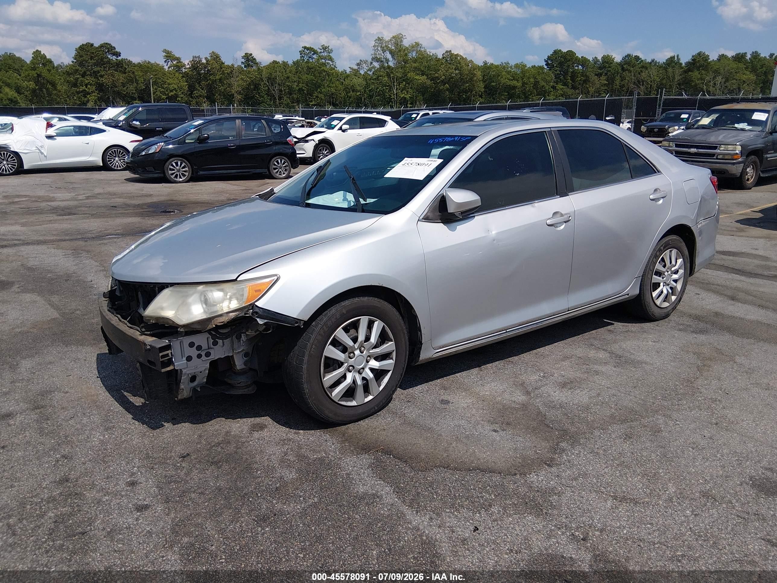 2012 Toyota Camry Le Silver vin: 4T1BF1FKXCU018455