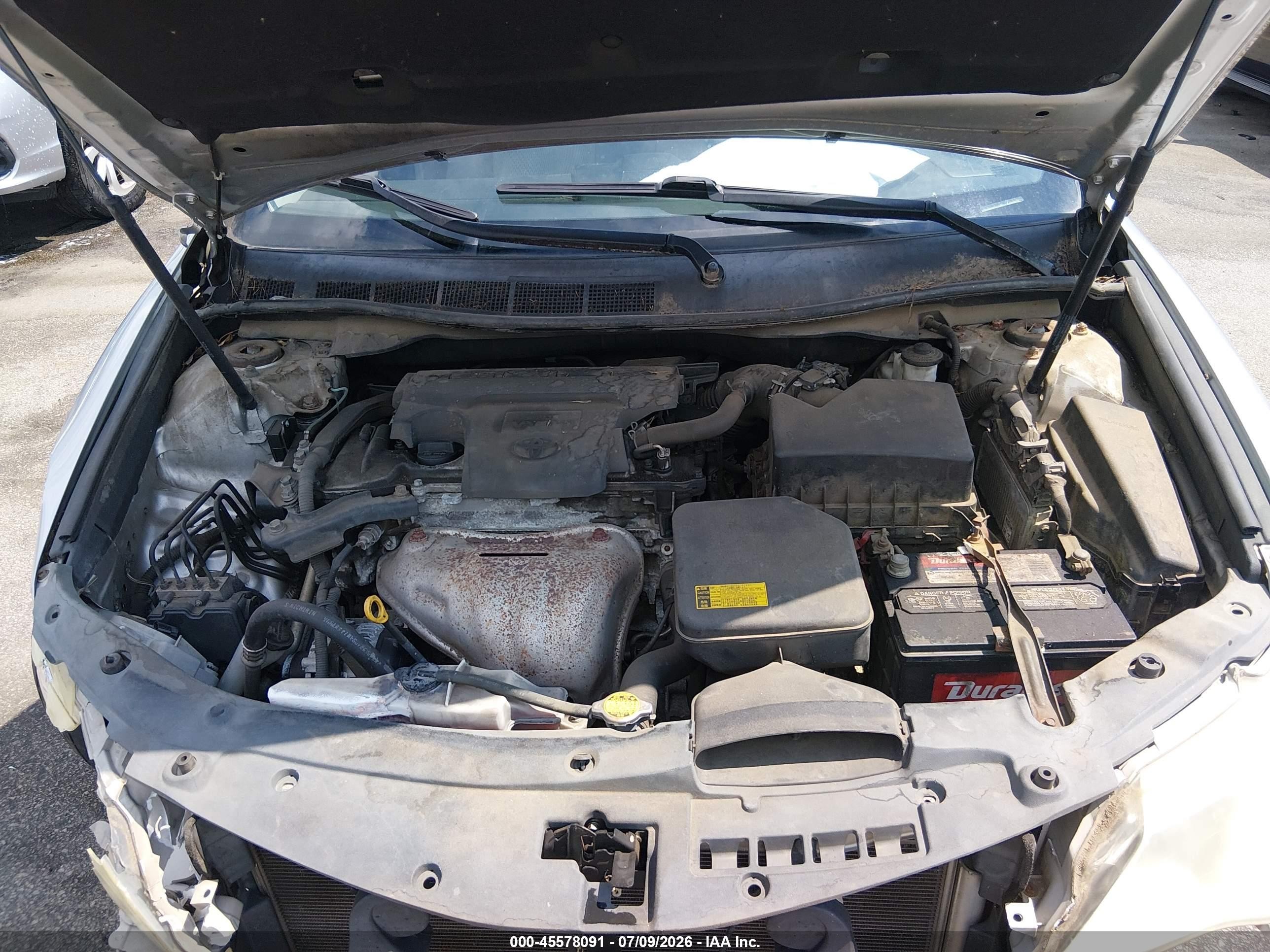 2012 Toyota Camry Le Silver vin: 4T1BF1FKXCU018455
