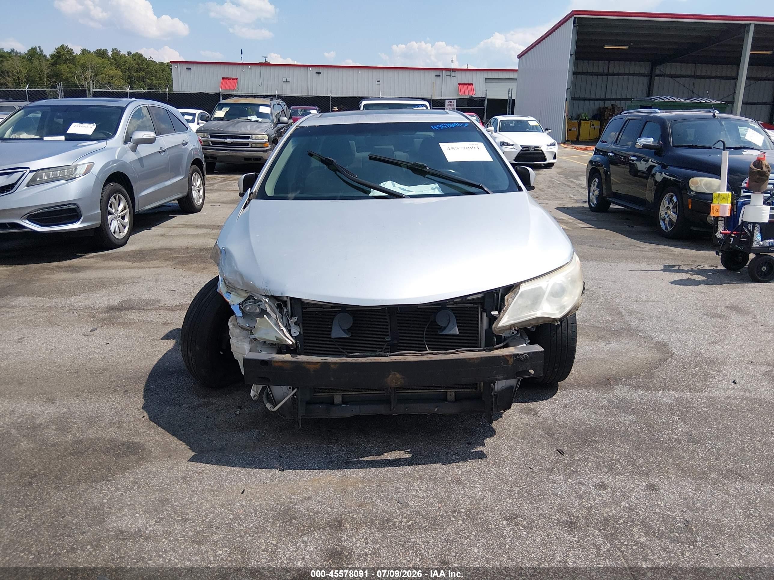 2012 Toyota Camry Le Silver vin: 4T1BF1FKXCU018455