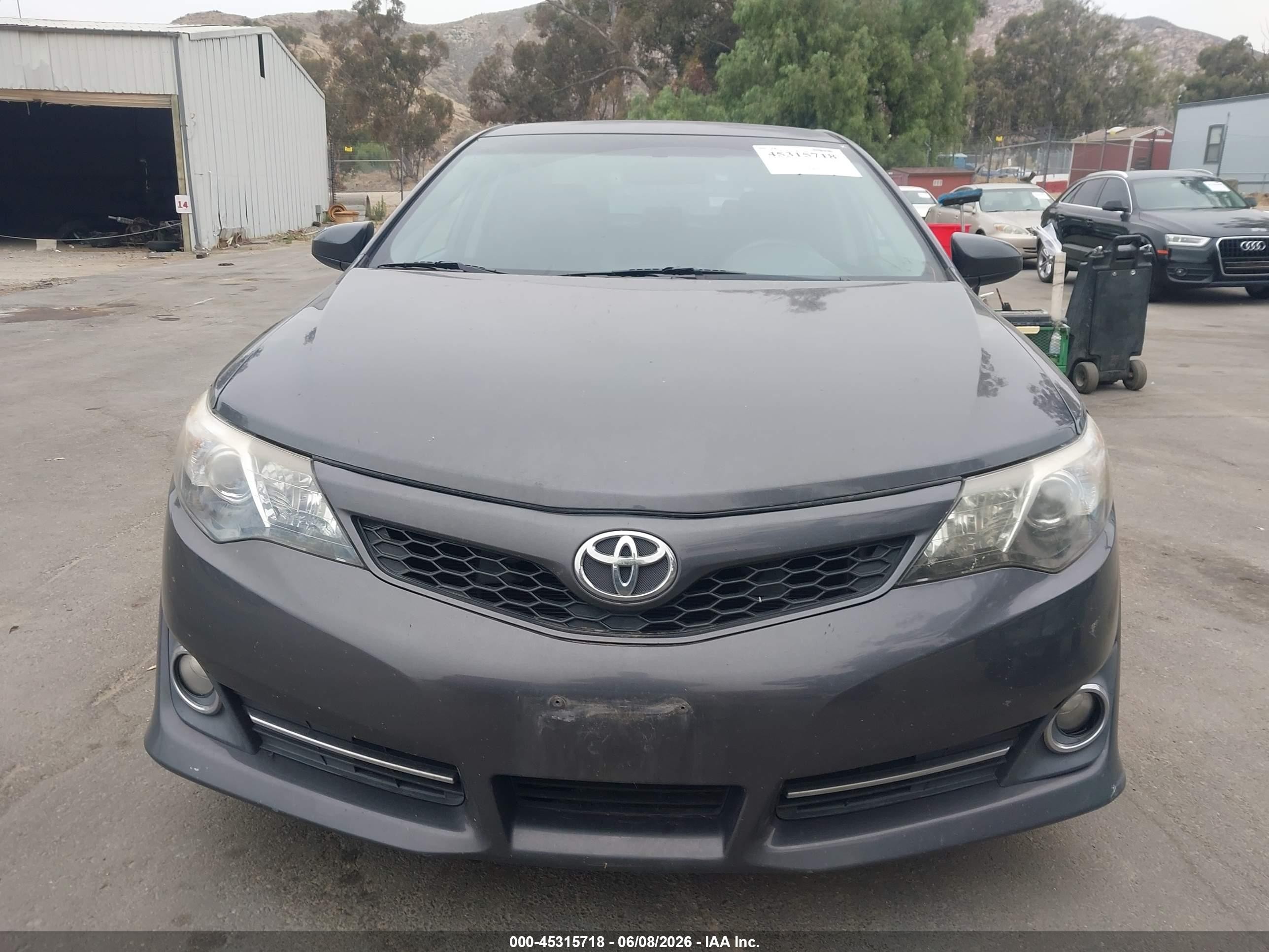 2012 Toyota Camry Se Gray vin: 4T1BF1FKXCU047180