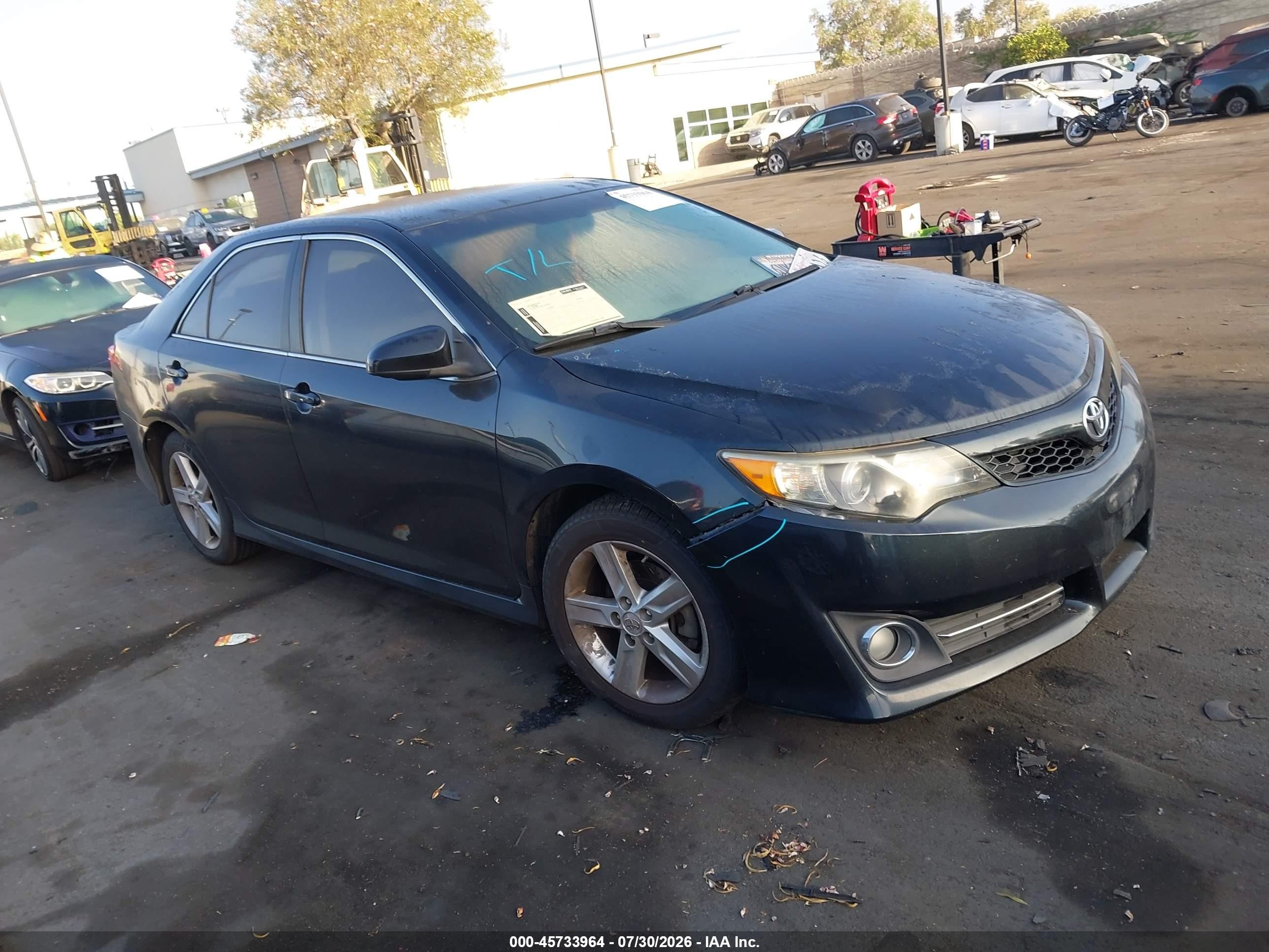 2012 Toyota Camry Se Черный vin: 4T1BF1FKXCU057708