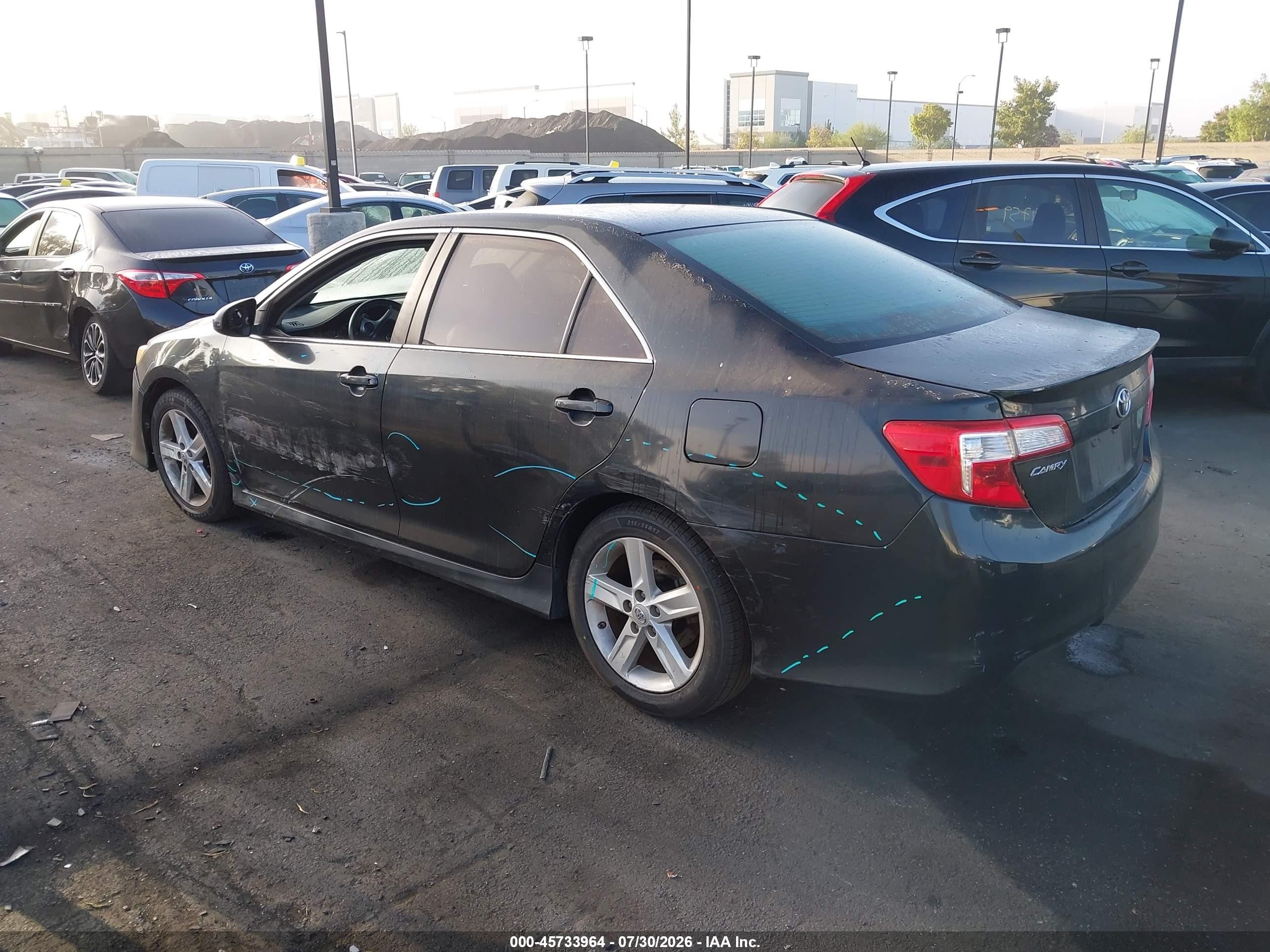2012 Toyota Camry Se Black vin: 4T1BF1FKXCU057708