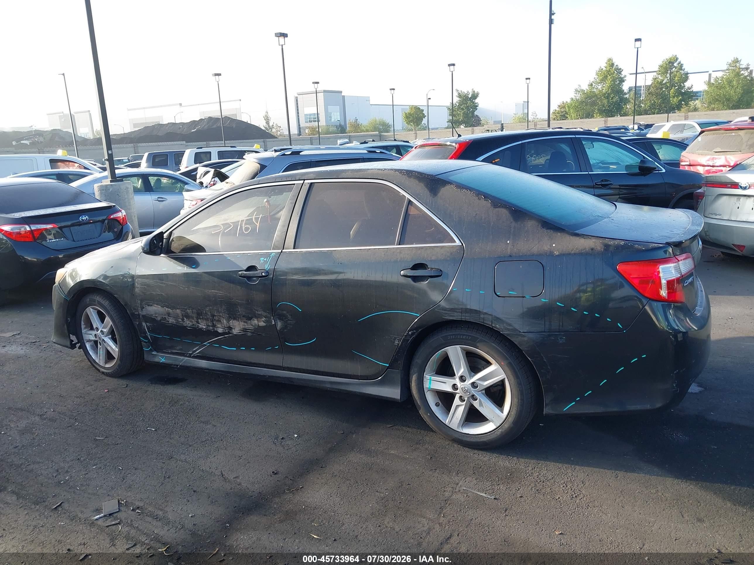 2012 Toyota Camry Se Black vin: 4T1BF1FKXCU057708