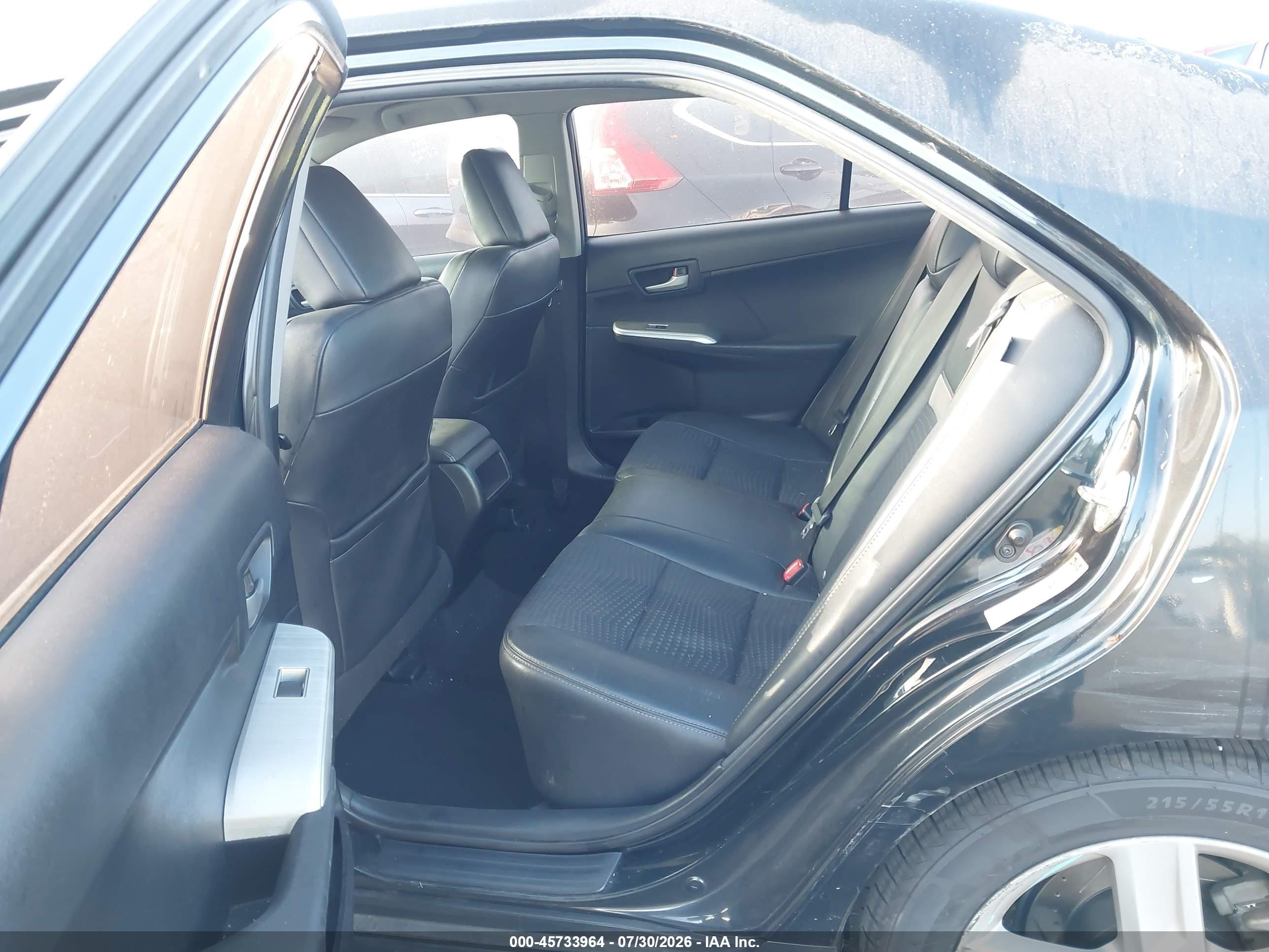 2012 Toyota Camry Se Black vin: 4T1BF1FKXCU057708