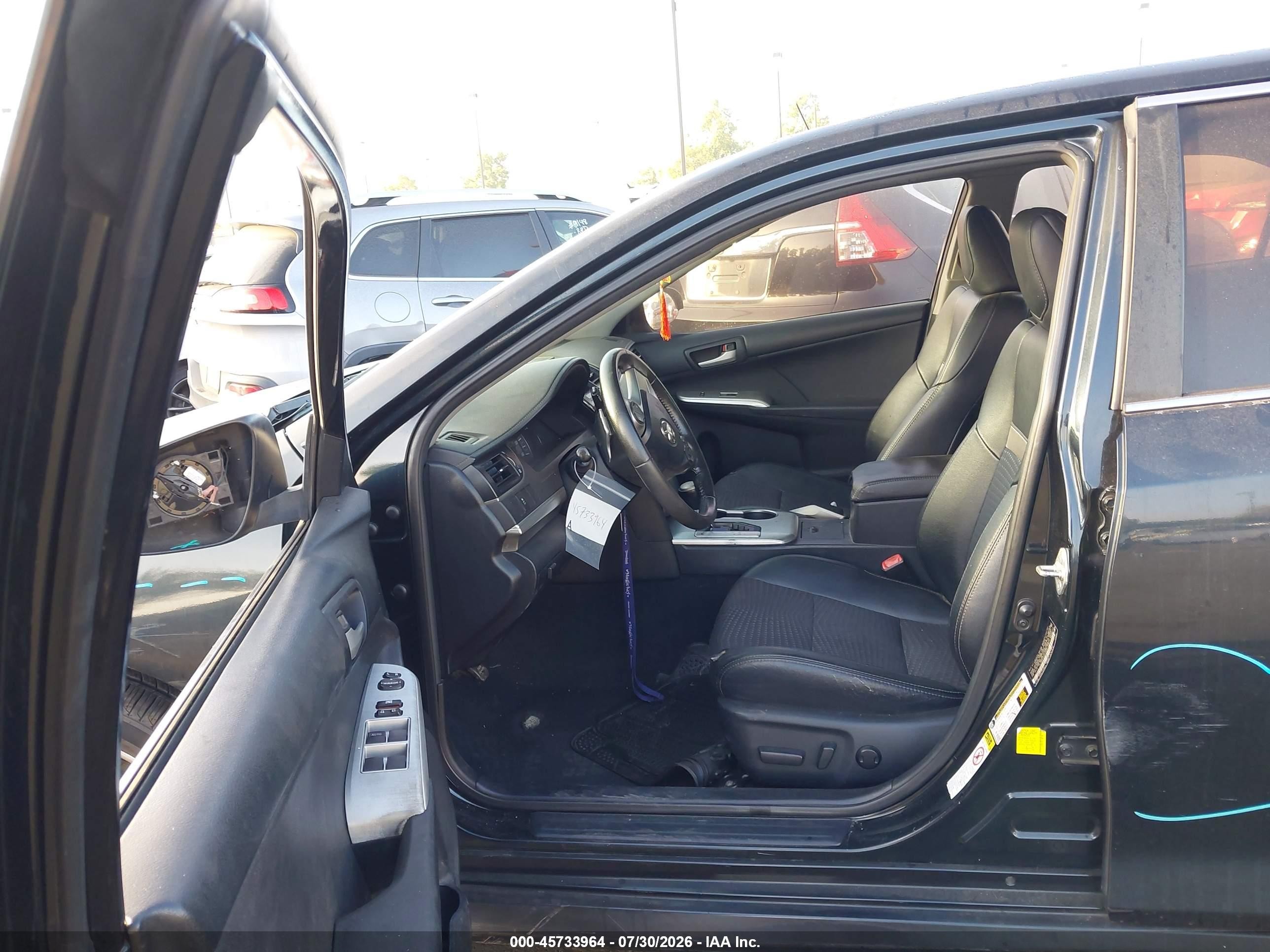 2012 Toyota Camry Se Black vin: 4T1BF1FKXCU057708