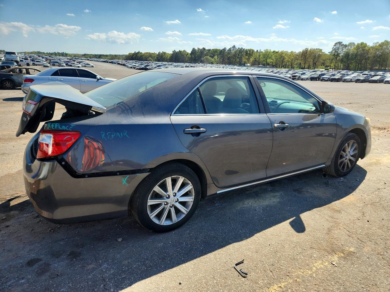 2012 Toyota Camry Xle Серый vin: 4T1BF1FKXCU065419