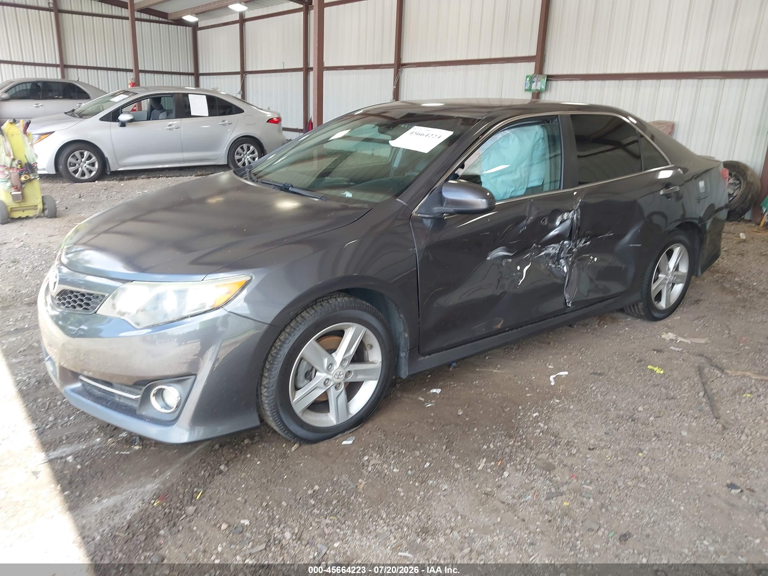 2012 Toyota Camry Se Gray vin: 4T1BF1FKXCU074671