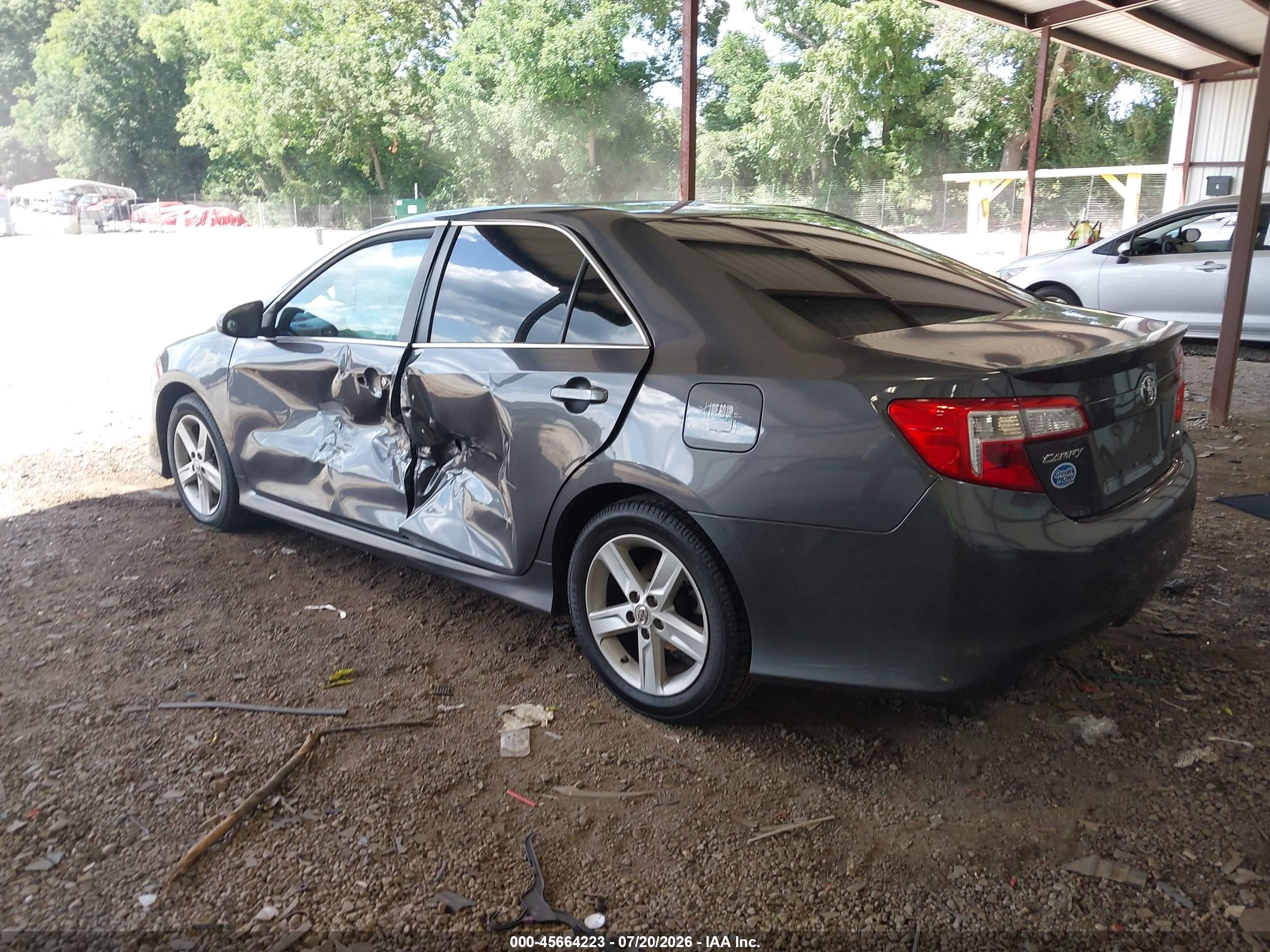 2012 Toyota Camry Se Gray vin: 4T1BF1FKXCU074671