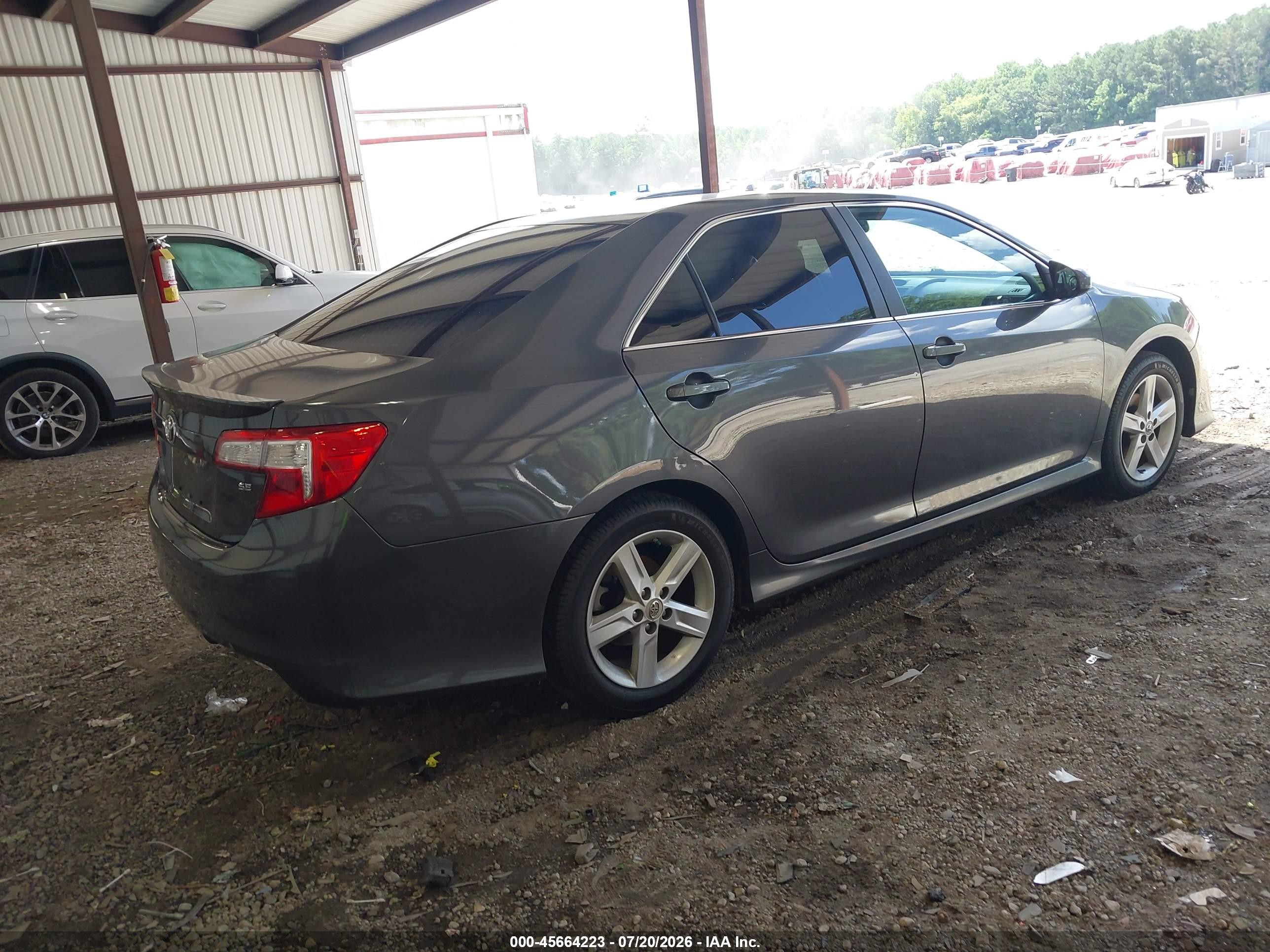 2012 Toyota Camry Se Gray vin: 4T1BF1FKXCU074671
