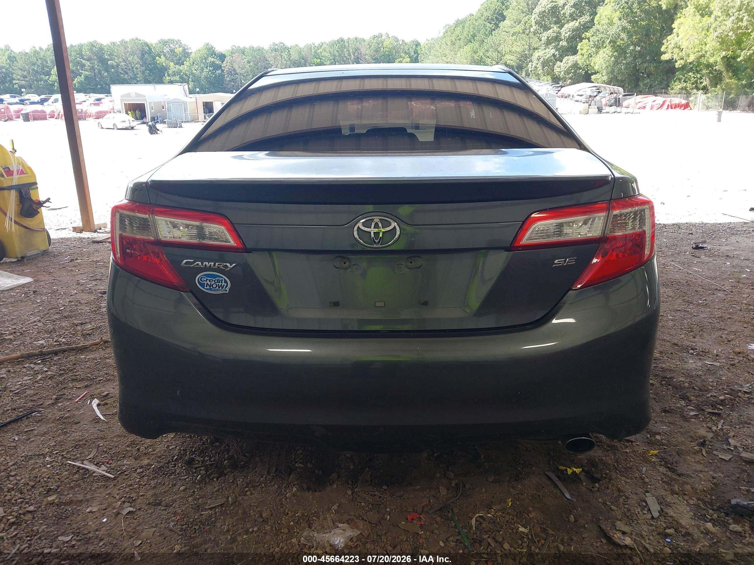 2012 Toyota Camry Se Gray vin: 4T1BF1FKXCU074671