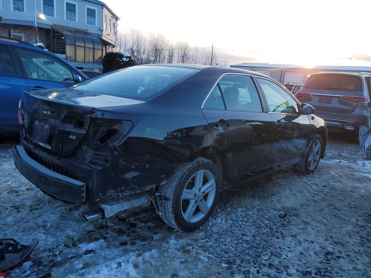 2012 Toyota Camry Se Black vin: 4T1BF1FKXCU075092