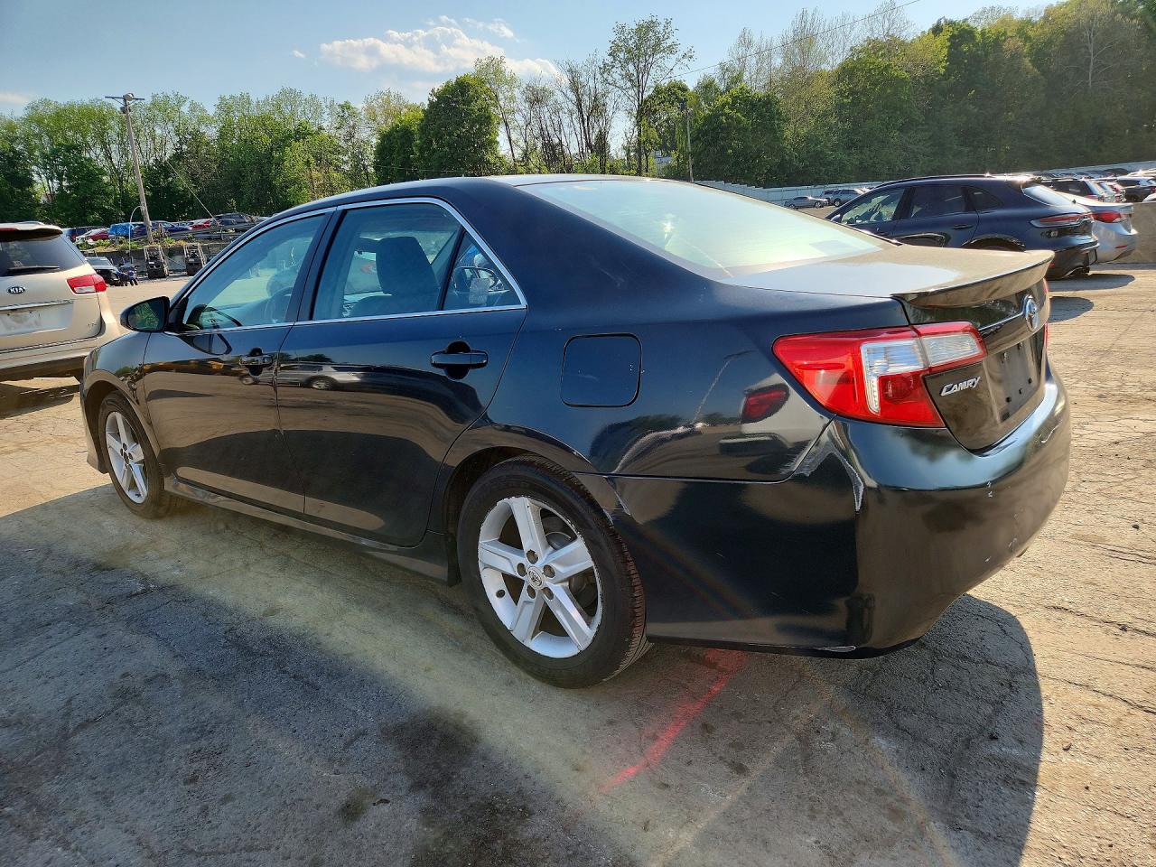 2012 Toyota Camry Se Black vin: 4T1BF1FKXCU090286