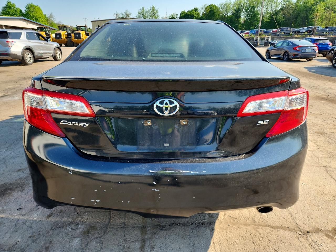 2012 Toyota Camry Se Black vin: 4T1BF1FKXCU090286