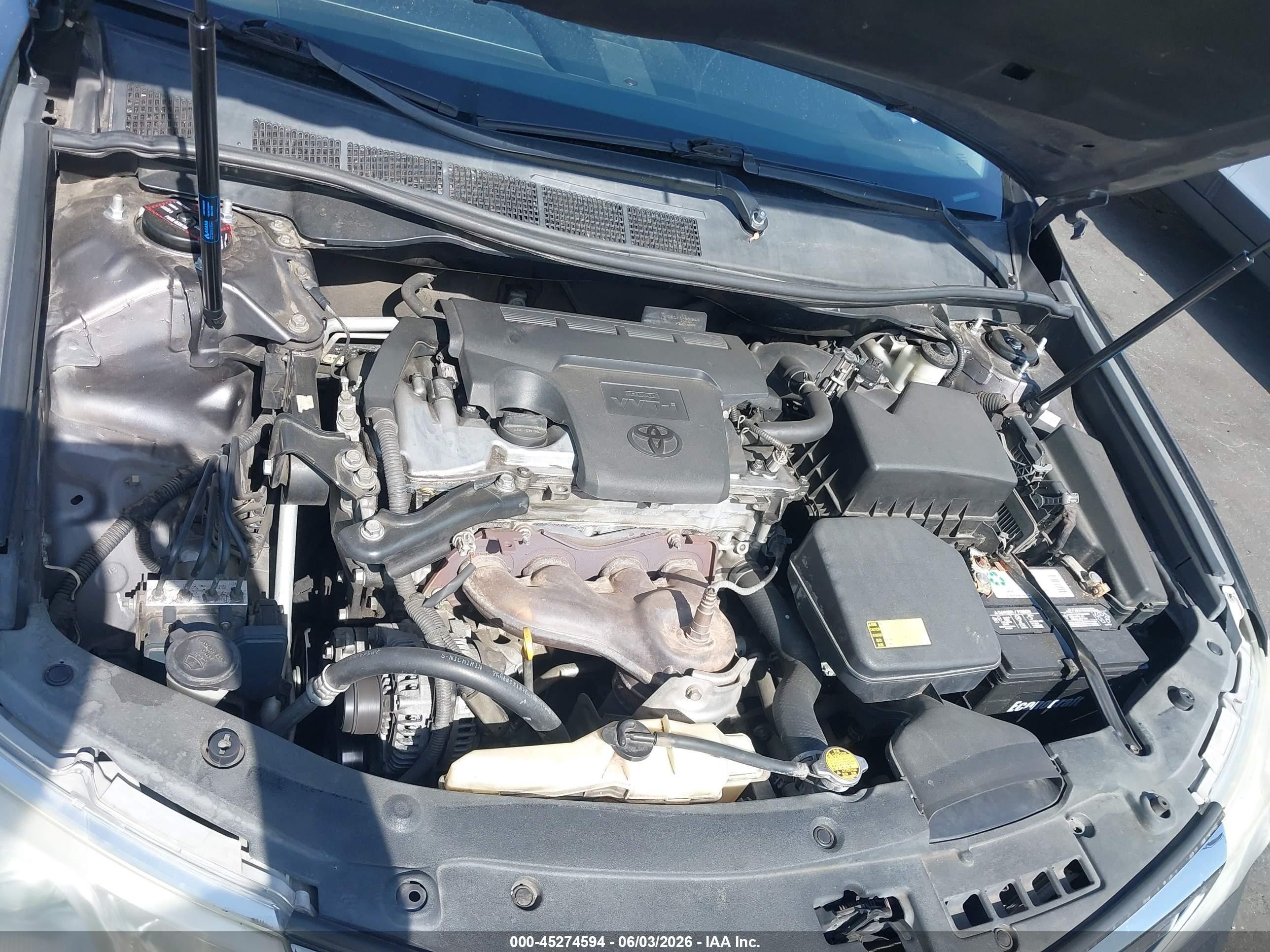2012 Toyota Camry Le Серый vin: 4T1BF1FKXCU099506