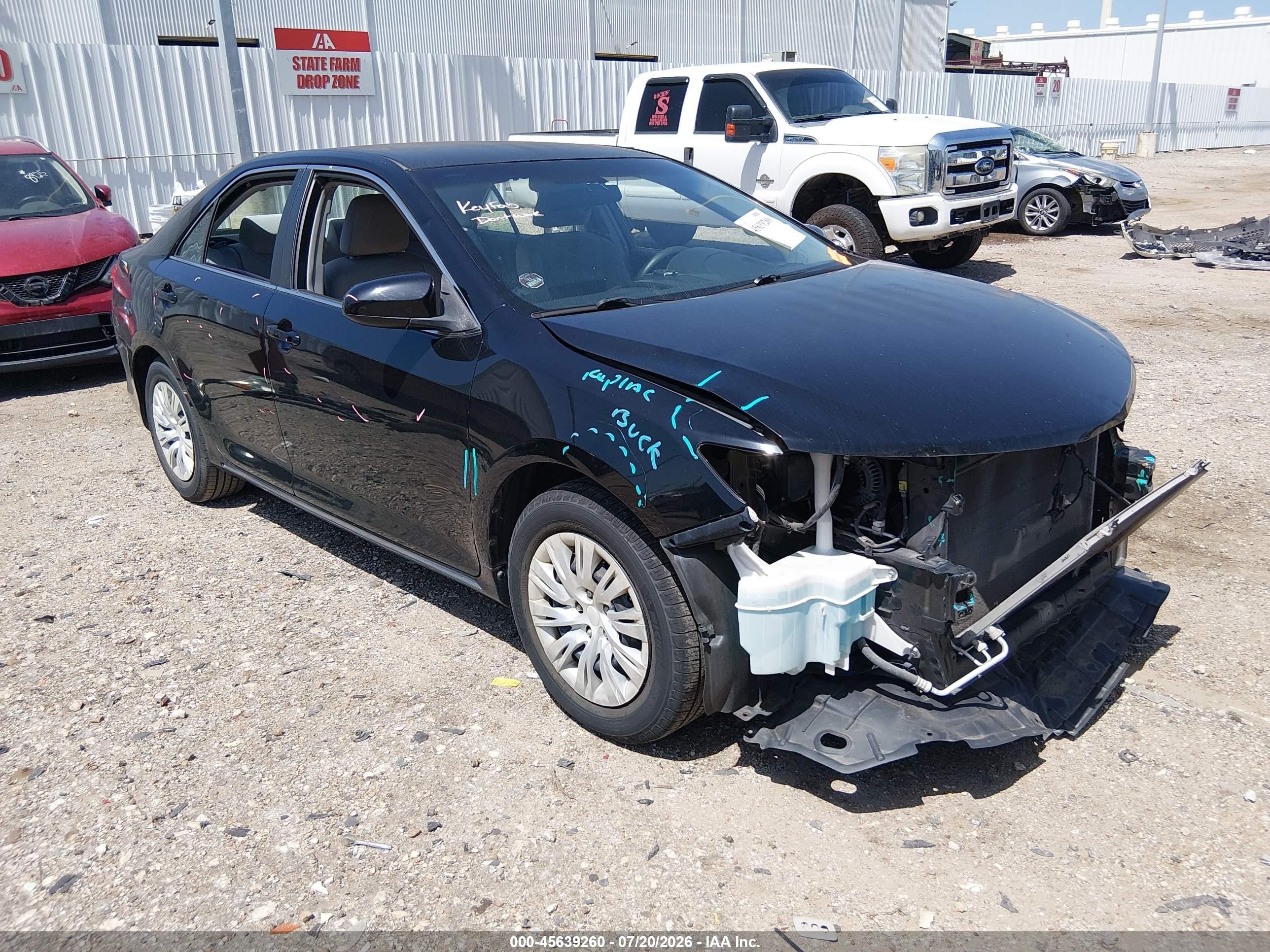 2012 Toyota Camry Le Black vin: 4T1BF1FKXCU112612