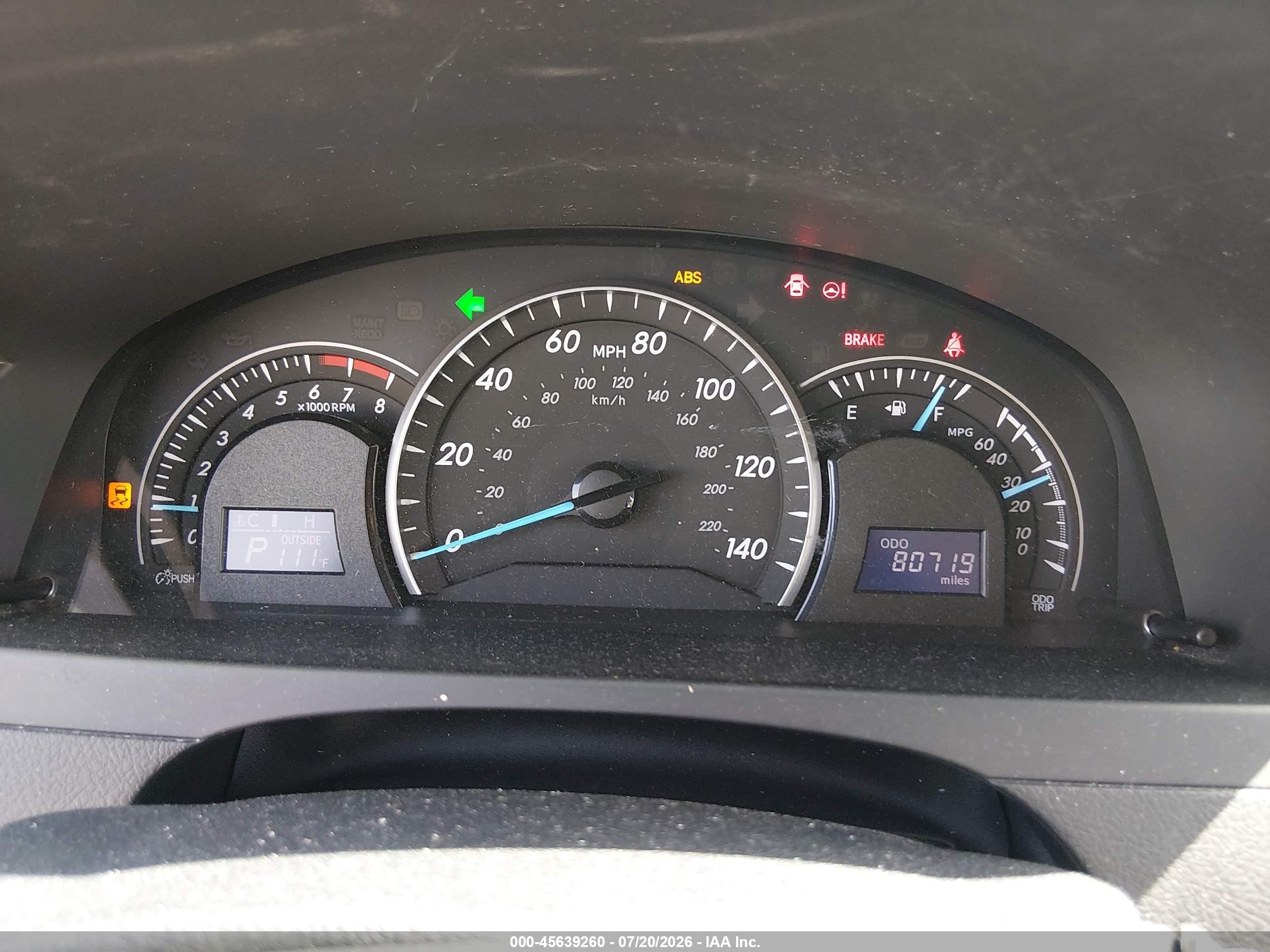 2012 Toyota Camry Le Black vin: 4T1BF1FKXCU112612