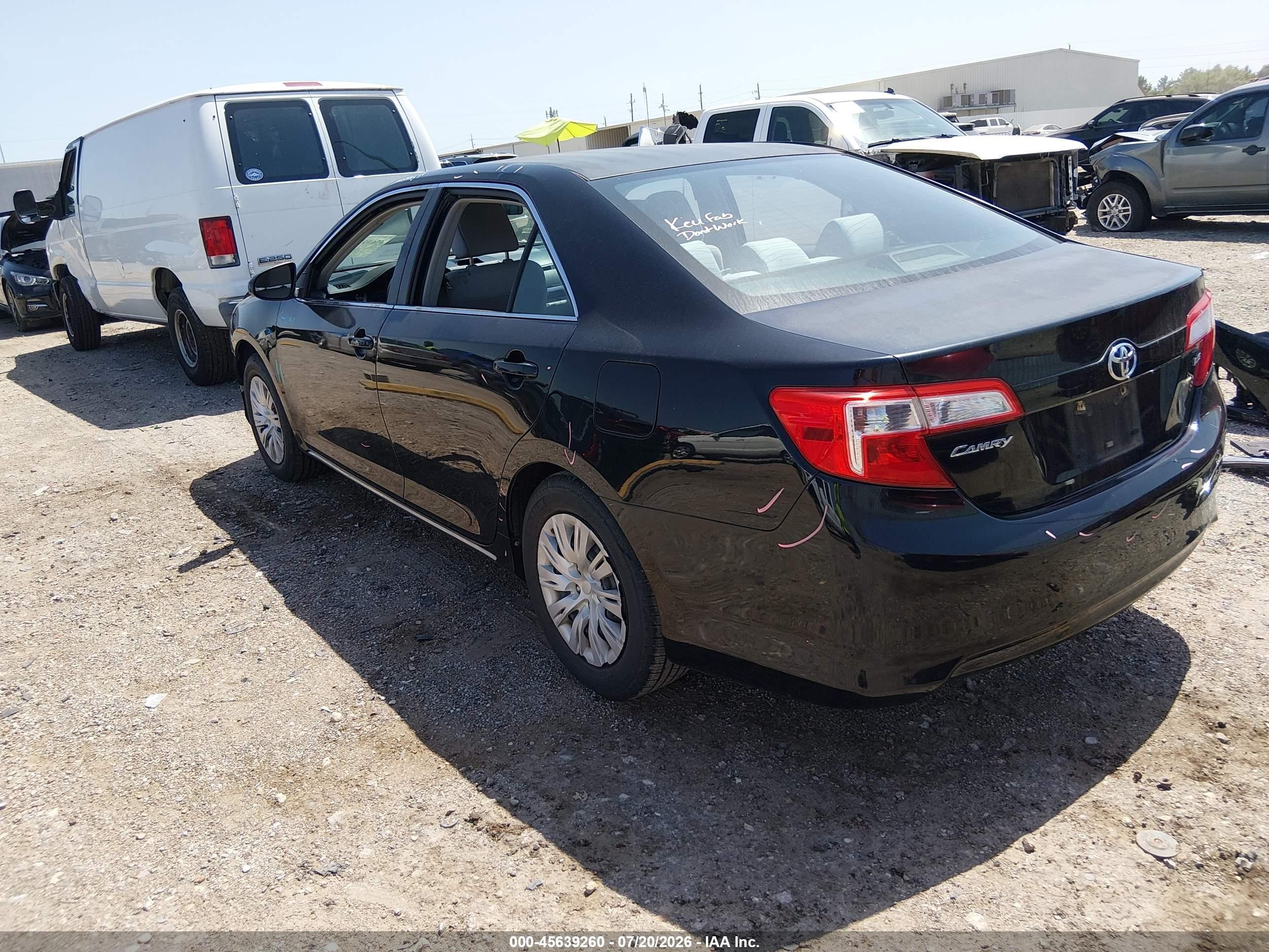 2012 Toyota Camry Le Black vin: 4T1BF1FKXCU112612