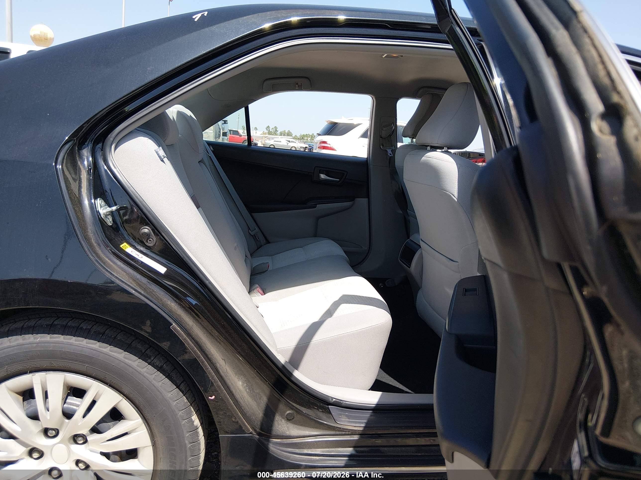 2012 Toyota Camry Le Black vin: 4T1BF1FKXCU112612