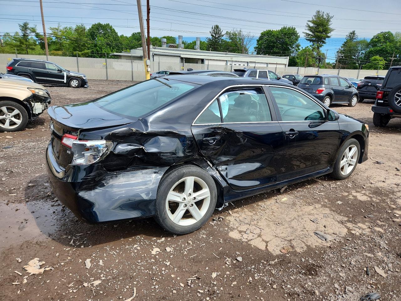 2012 Toyota Camry Se Black vin: 4T1BF1FKXCU126428