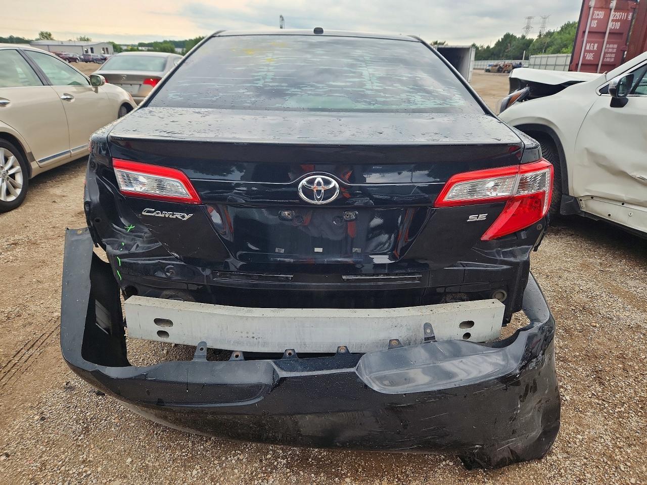 2012 Toyota Camry Se Black vin: 4T1BF1FKXCU127420