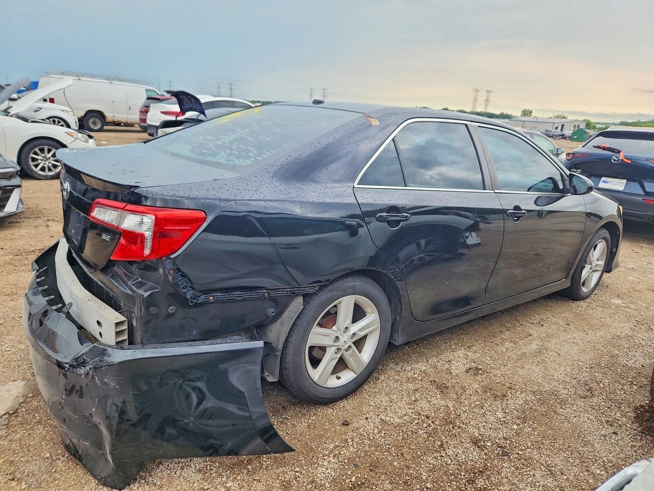 2012 Toyota Camry Se Black vin: 4T1BF1FKXCU127420