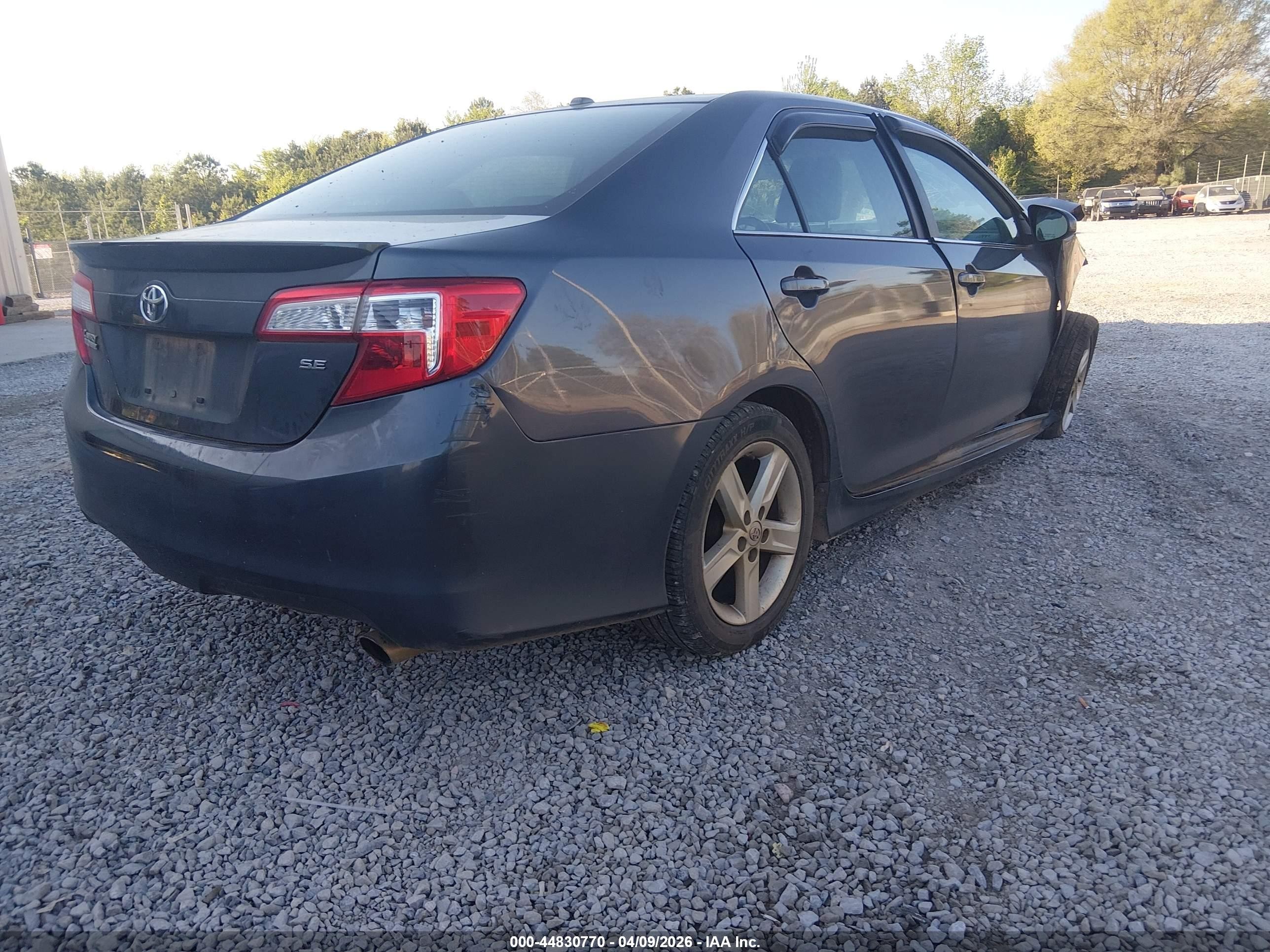2012 Toyota Camry Se Gray vin: 4T1BF1FKXCU129703