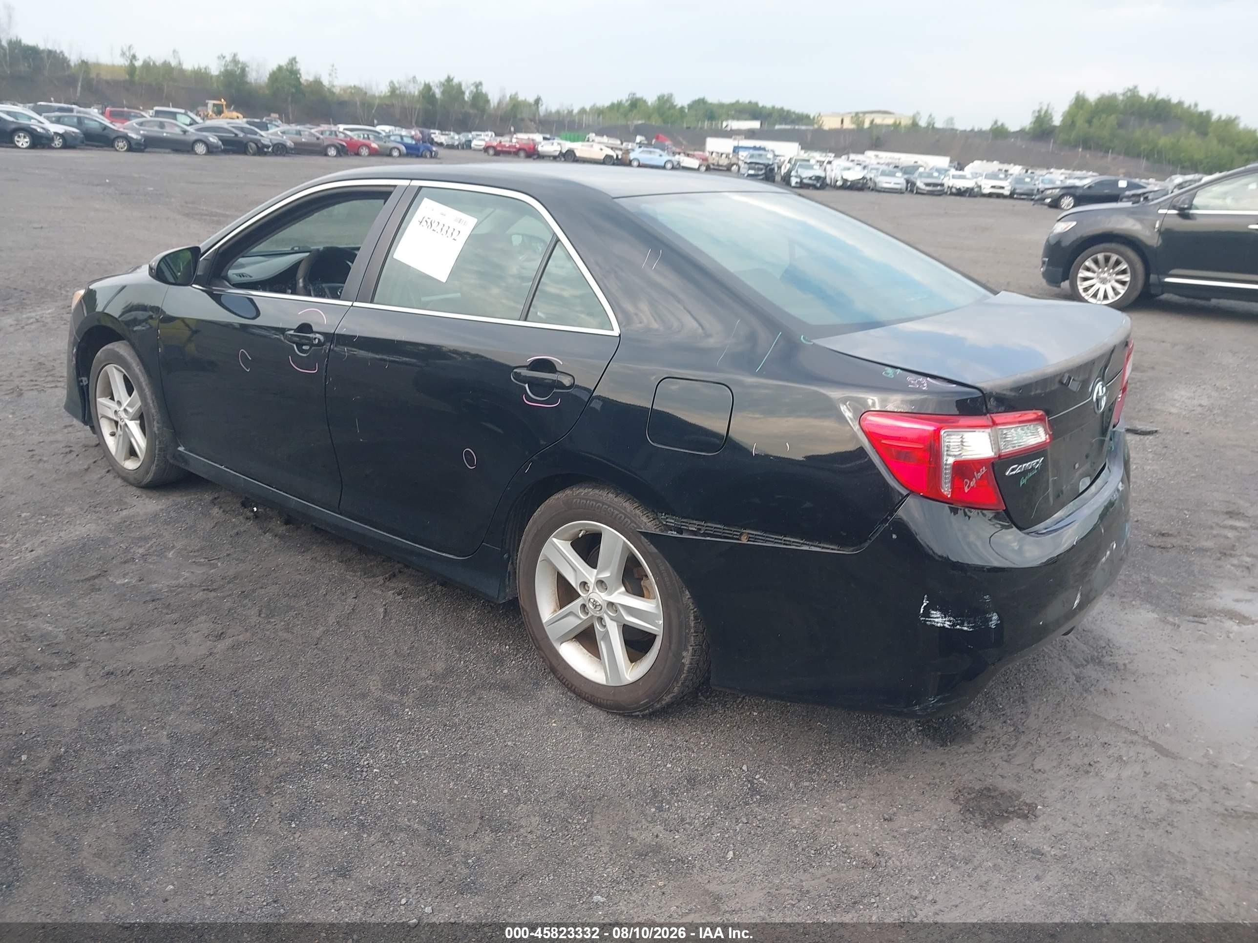 2012 Toyota Camry Se Black vin: 4T1BF1FKXCU134268