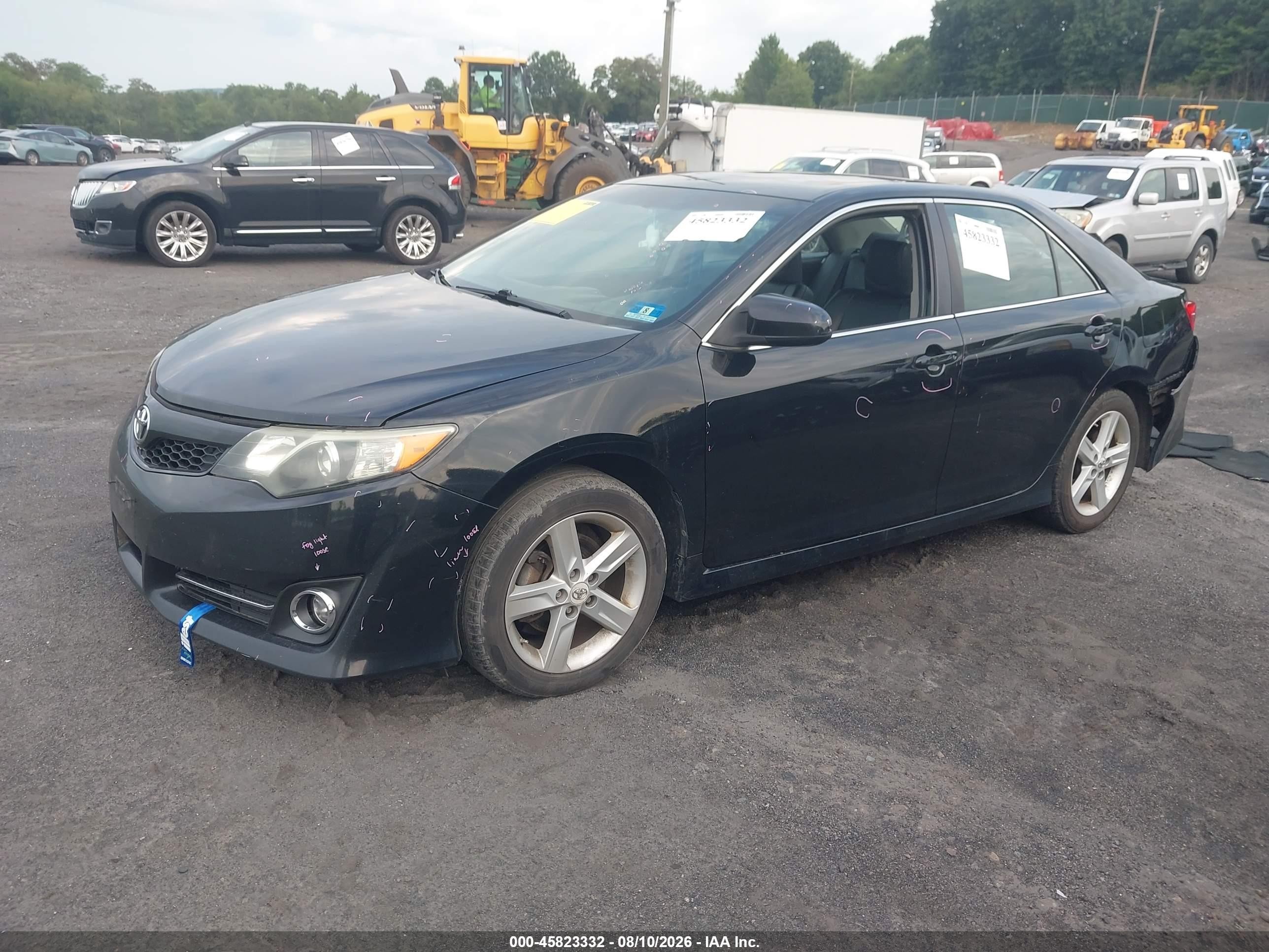 2012 Toyota Camry Se Black vin: 4T1BF1FKXCU134268