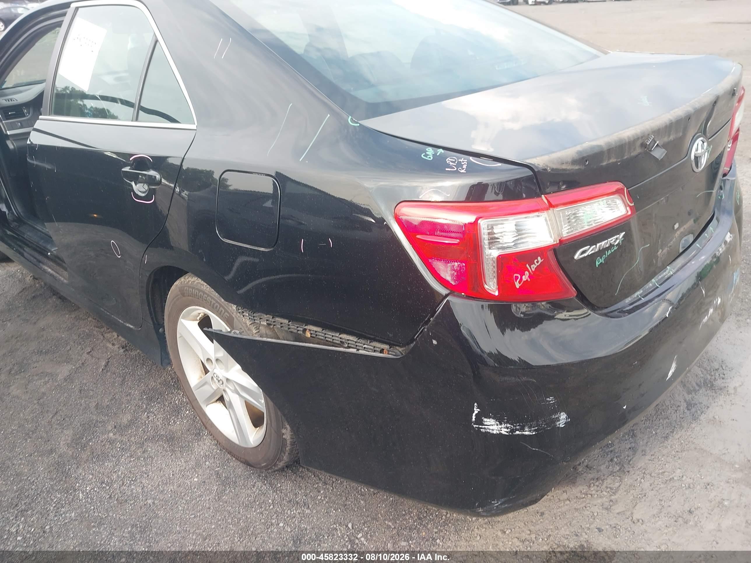 2012 Toyota Camry Se Black vin: 4T1BF1FKXCU134268