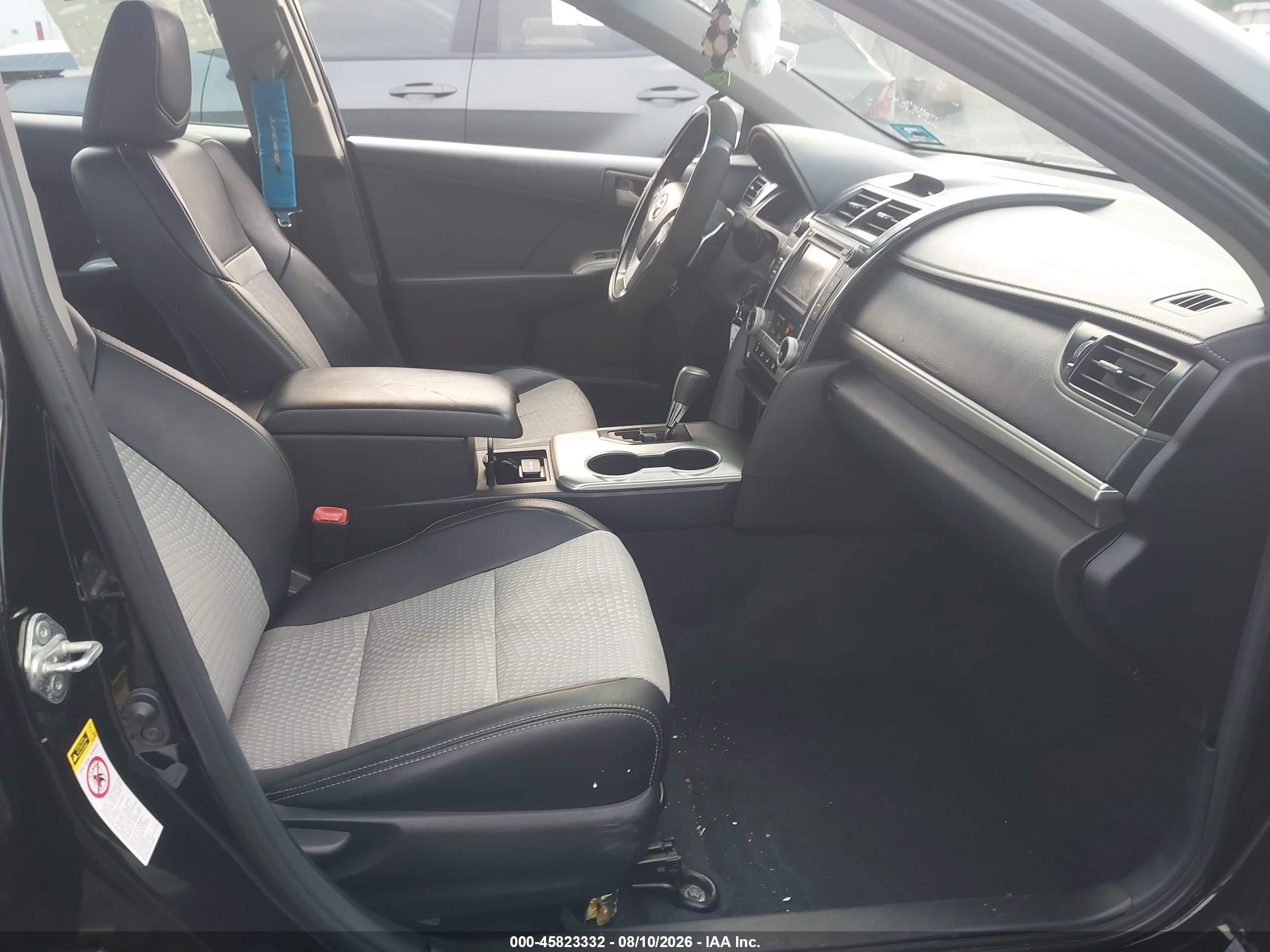 2012 Toyota Camry Se Black vin: 4T1BF1FKXCU134268