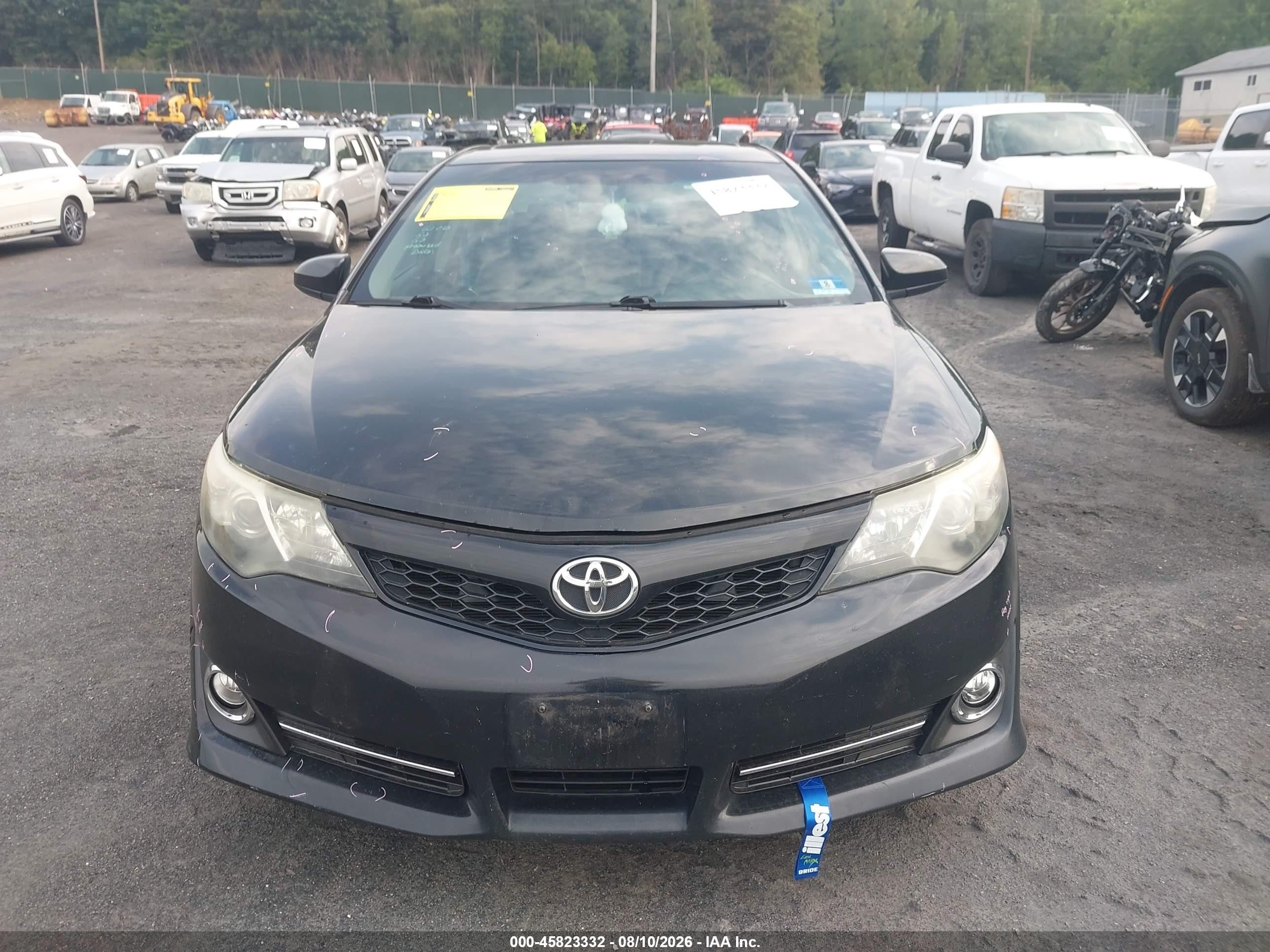 2012 Toyota Camry Se Black vin: 4T1BF1FKXCU134268
