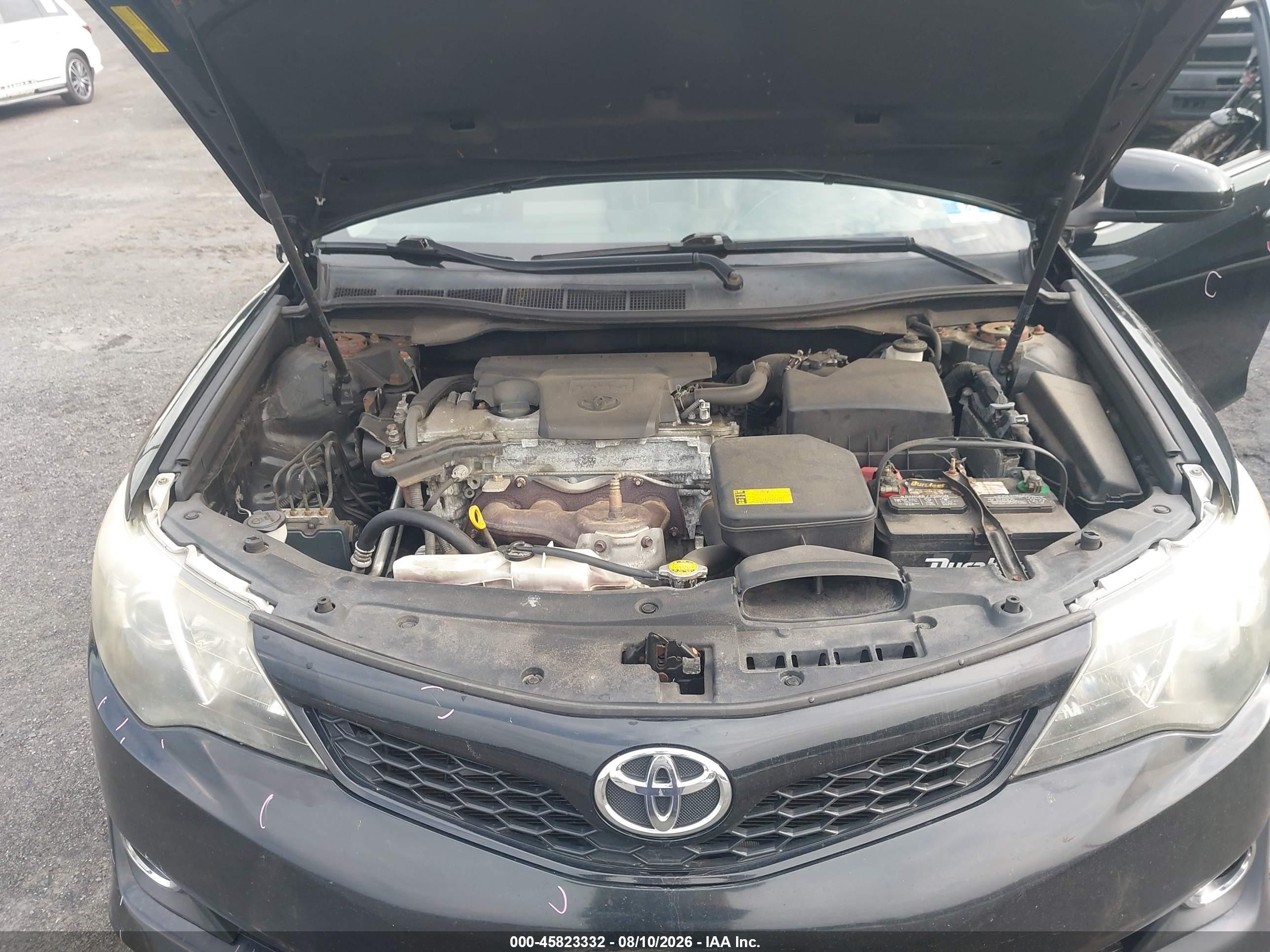 2012 Toyota Camry Se Black vin: 4T1BF1FKXCU134268