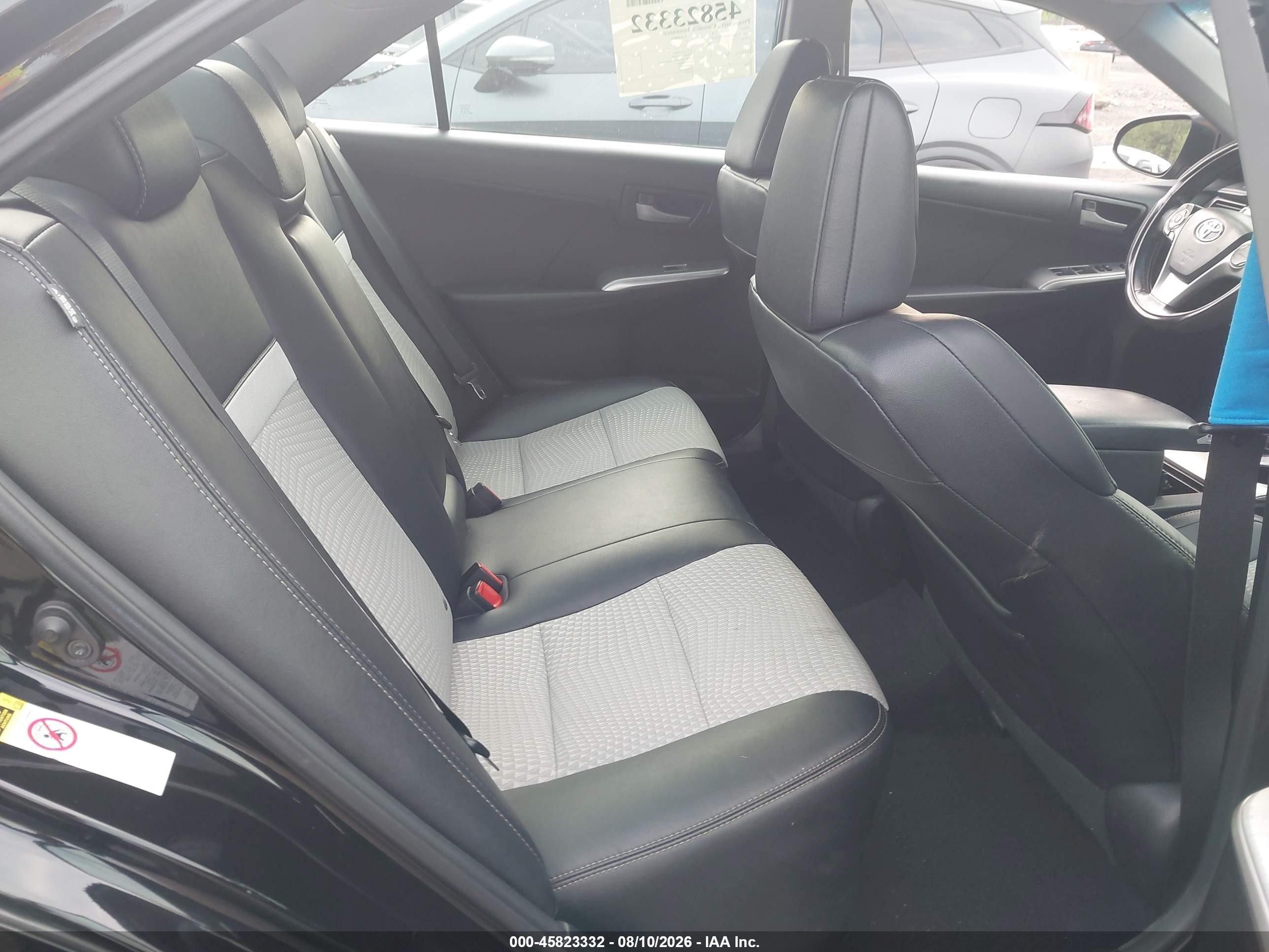 2012 Toyota Camry Se Black vin: 4T1BF1FKXCU134268