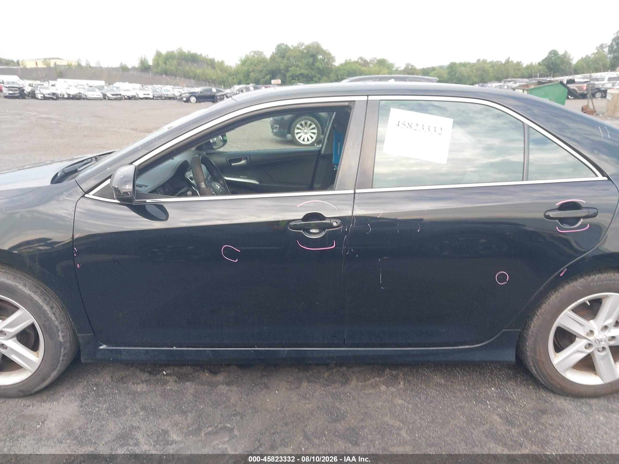 2012 Toyota Camry Se Black vin: 4T1BF1FKXCU134268