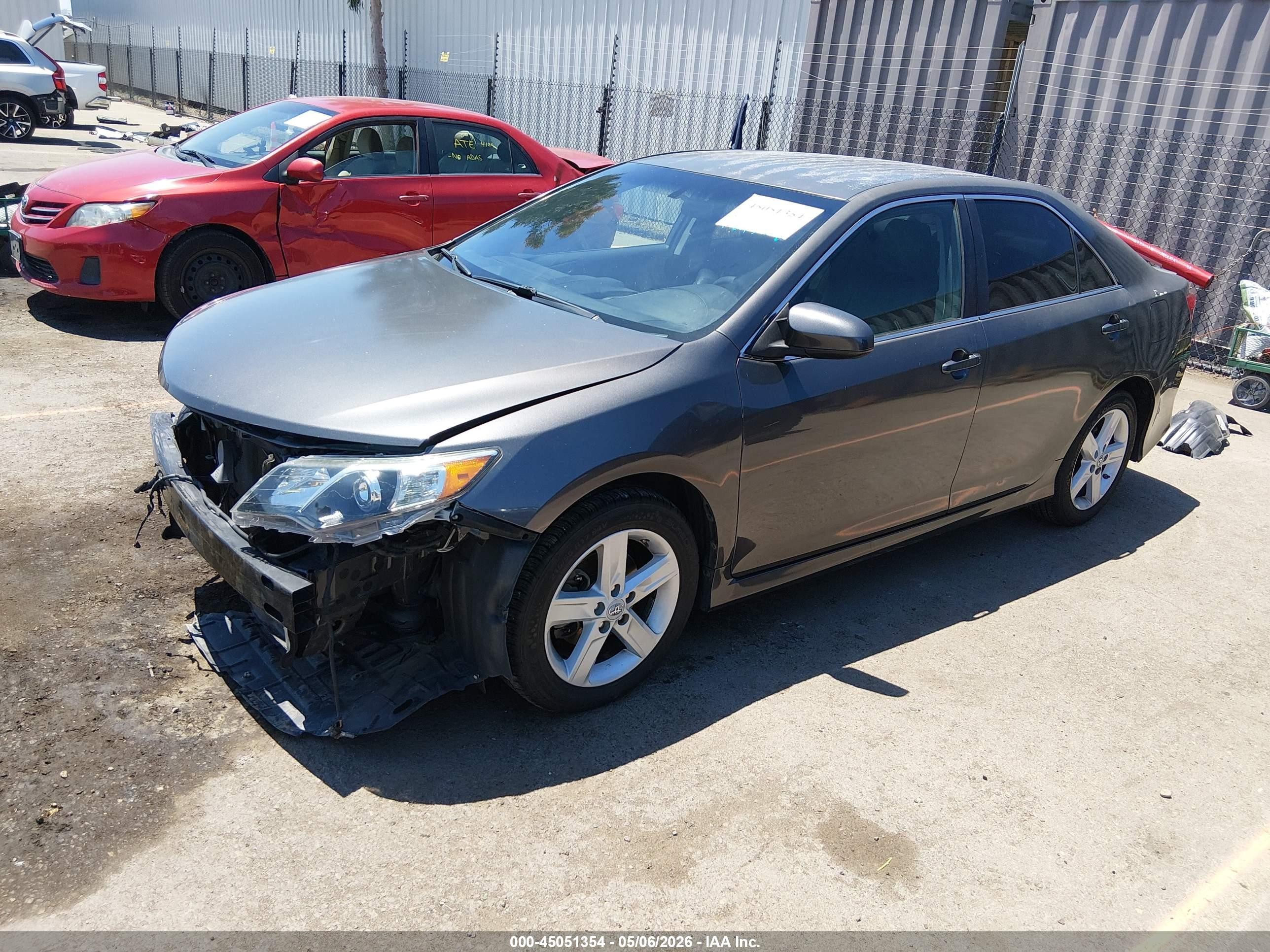 2012 Toyota Camry Se Серый vin: 4T1BF1FKXCU146047