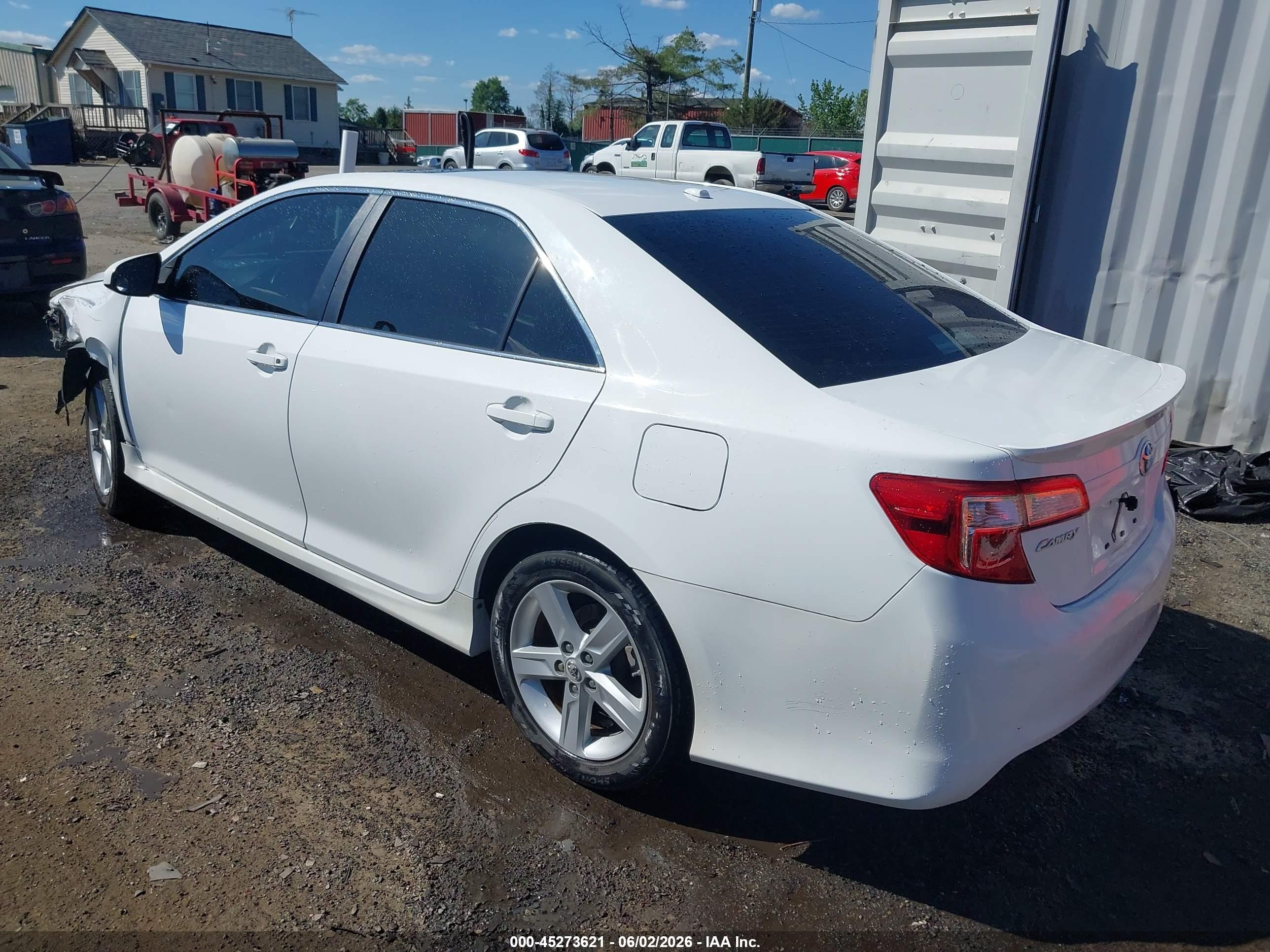 2012 Toyota Camry Se Белый vin: 4T1BF1FKXCU150454