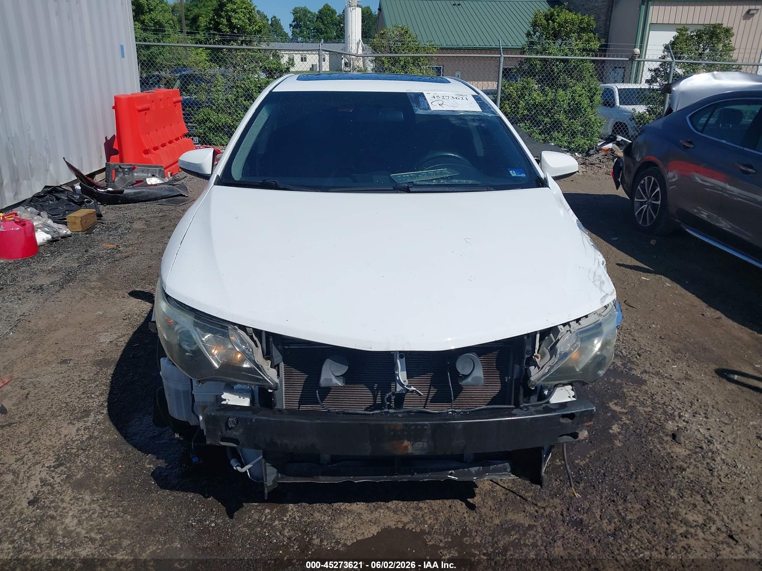 2012 Toyota Camry Se Белый vin: 4T1BF1FKXCU150454