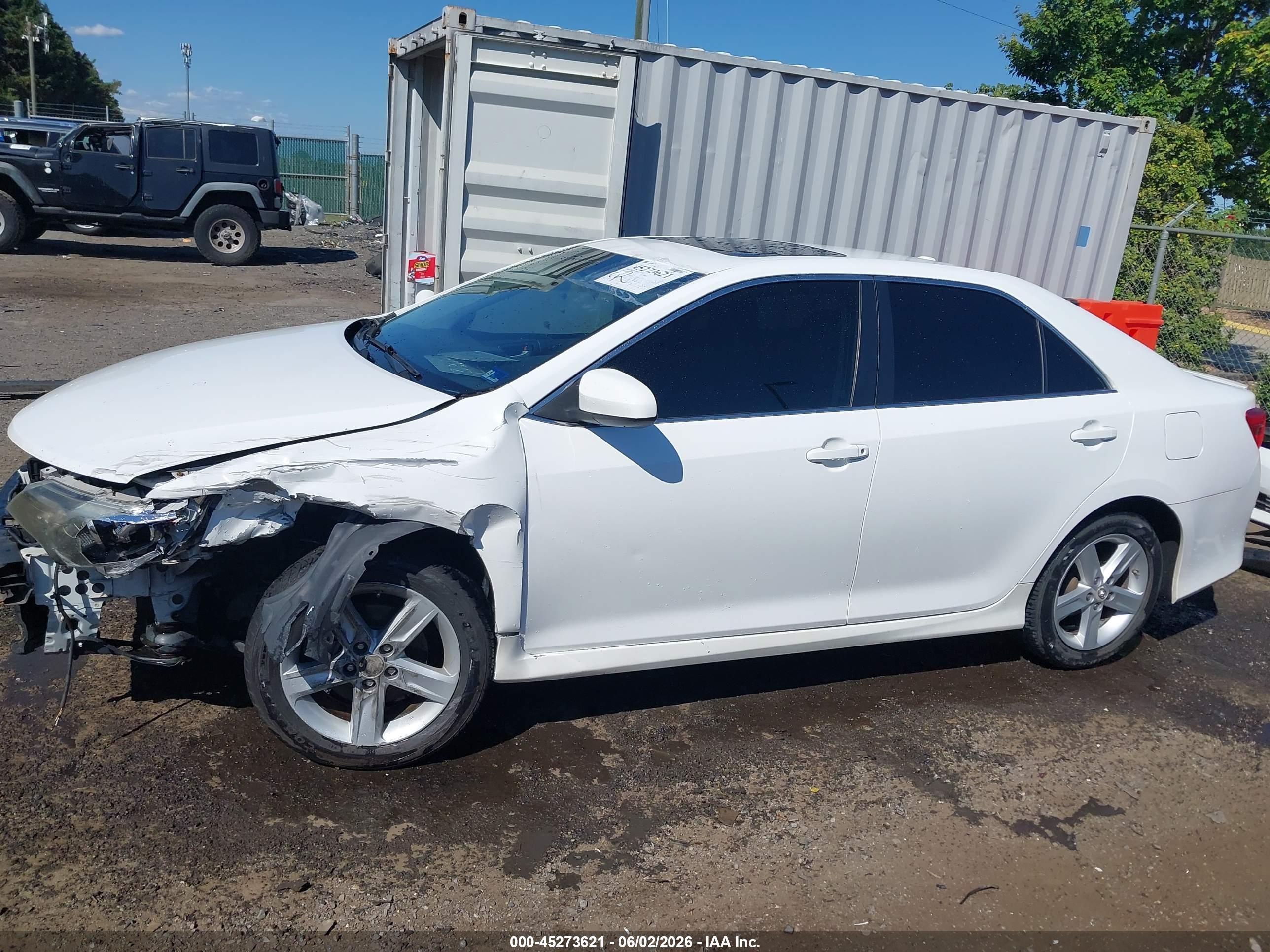 2012 Toyota Camry Se Белый vin: 4T1BF1FKXCU150454