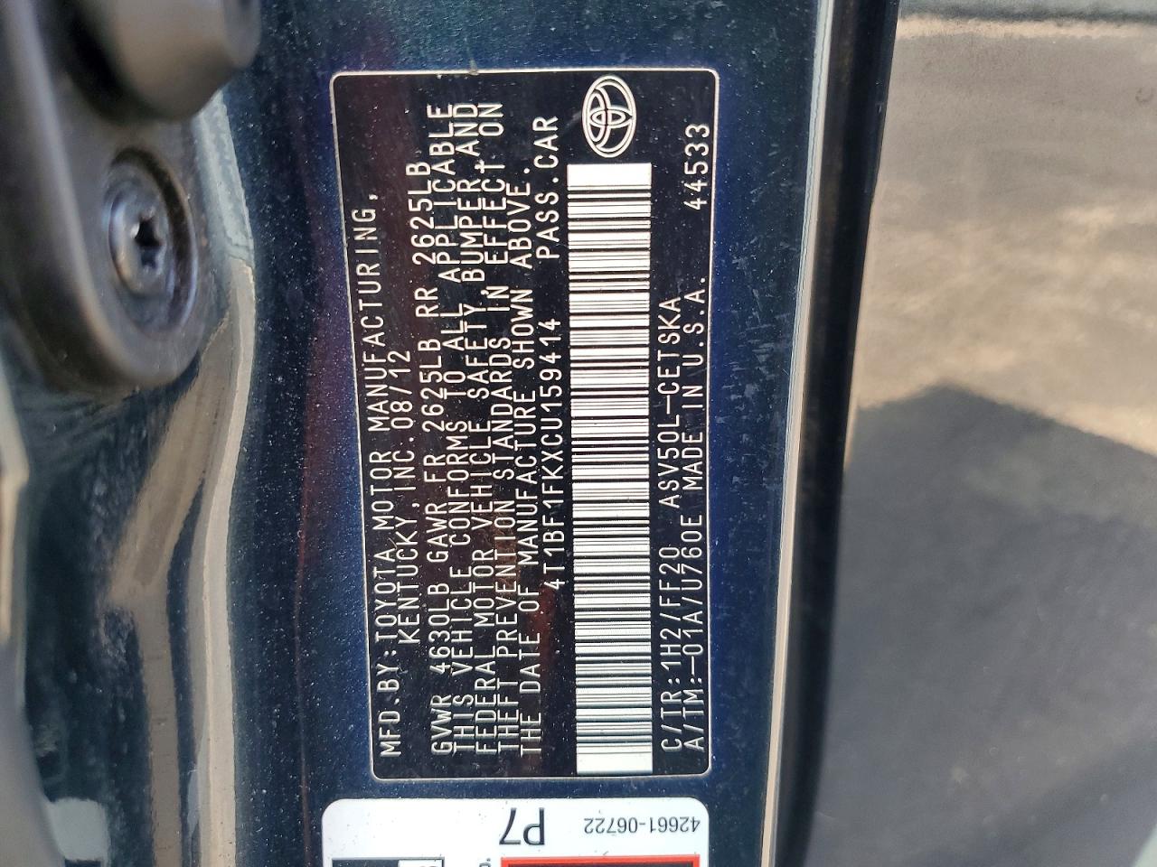 2012 Toyota Camry Se Green vin: 4T1BF1FKXCU159414