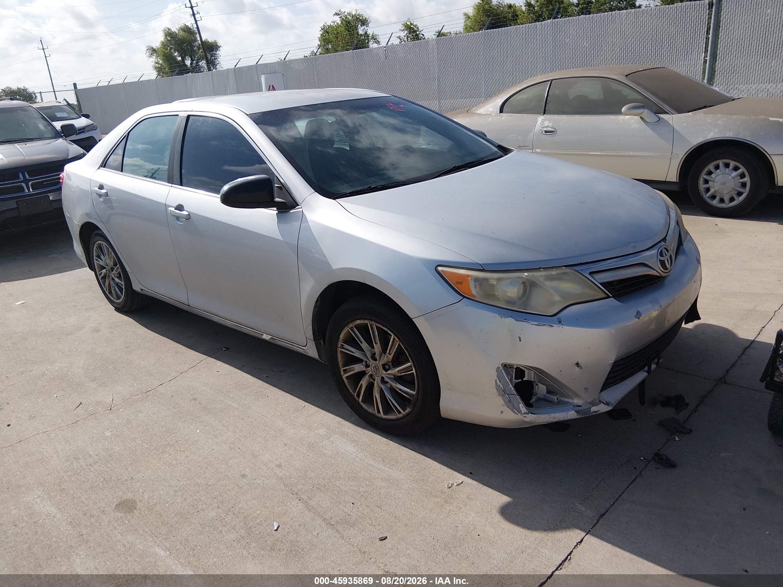 2012 Toyota Camry Le Silver vin: 4T1BF1FKXCU169859