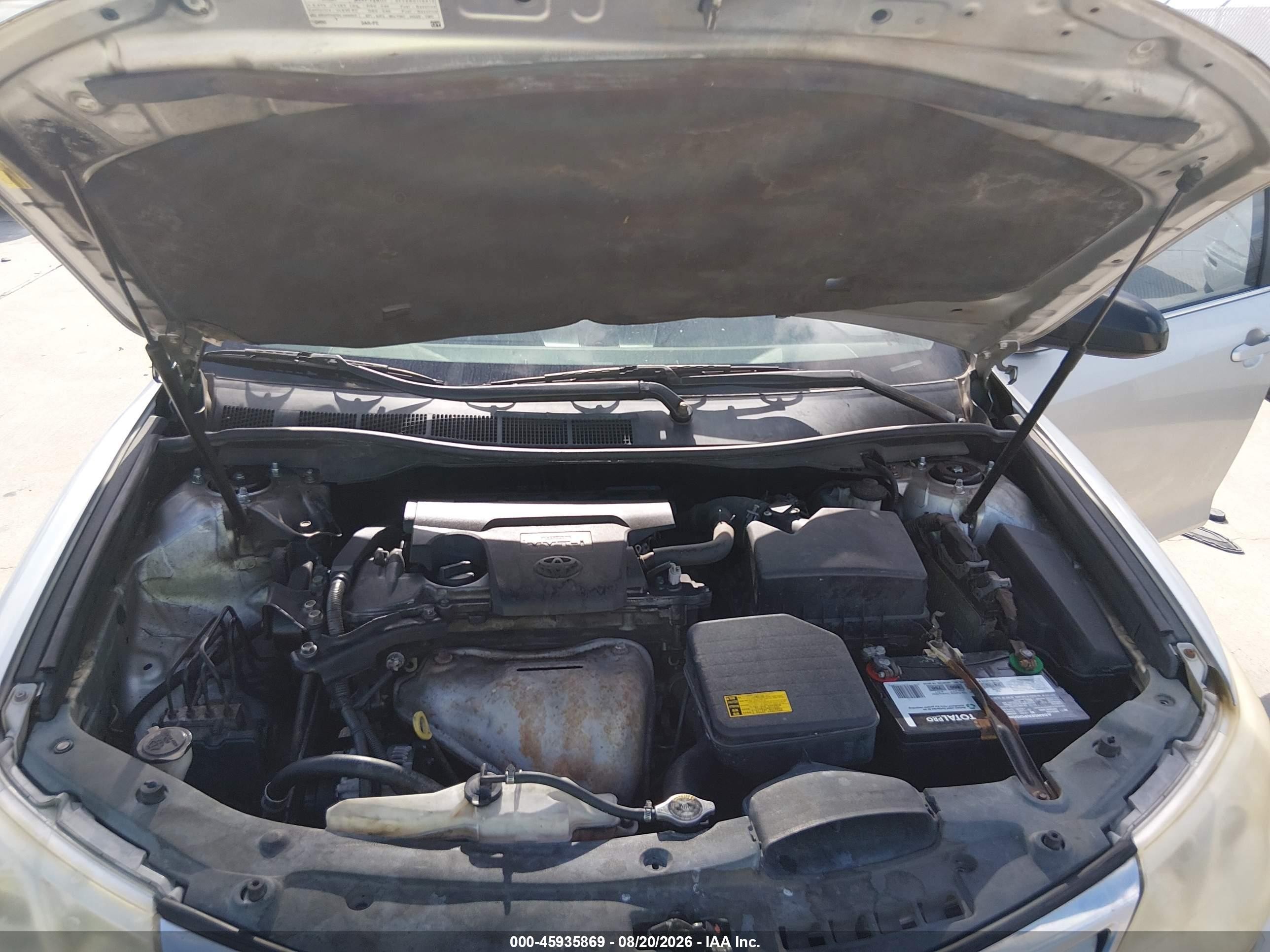 2012 Toyota Camry Le Серебряный vin: 4T1BF1FKXCU169859