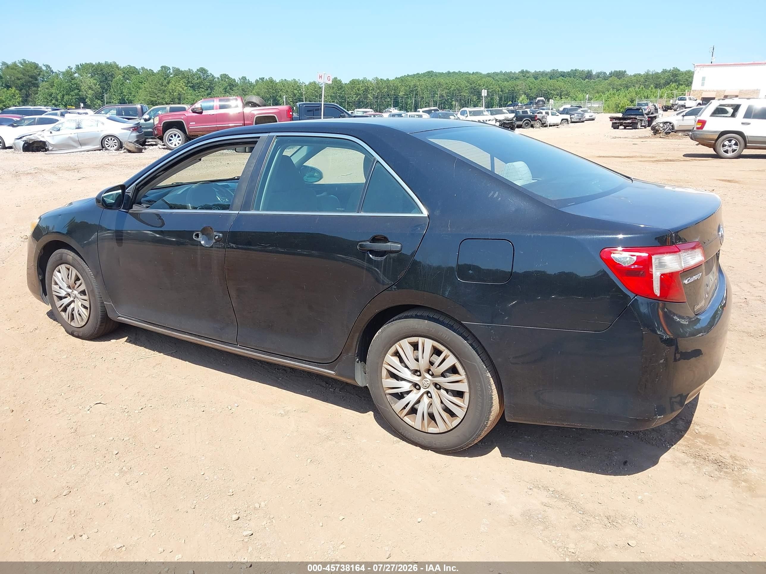 2012 Toyota Camry Le Black vin: 4T1BF1FKXCU185317