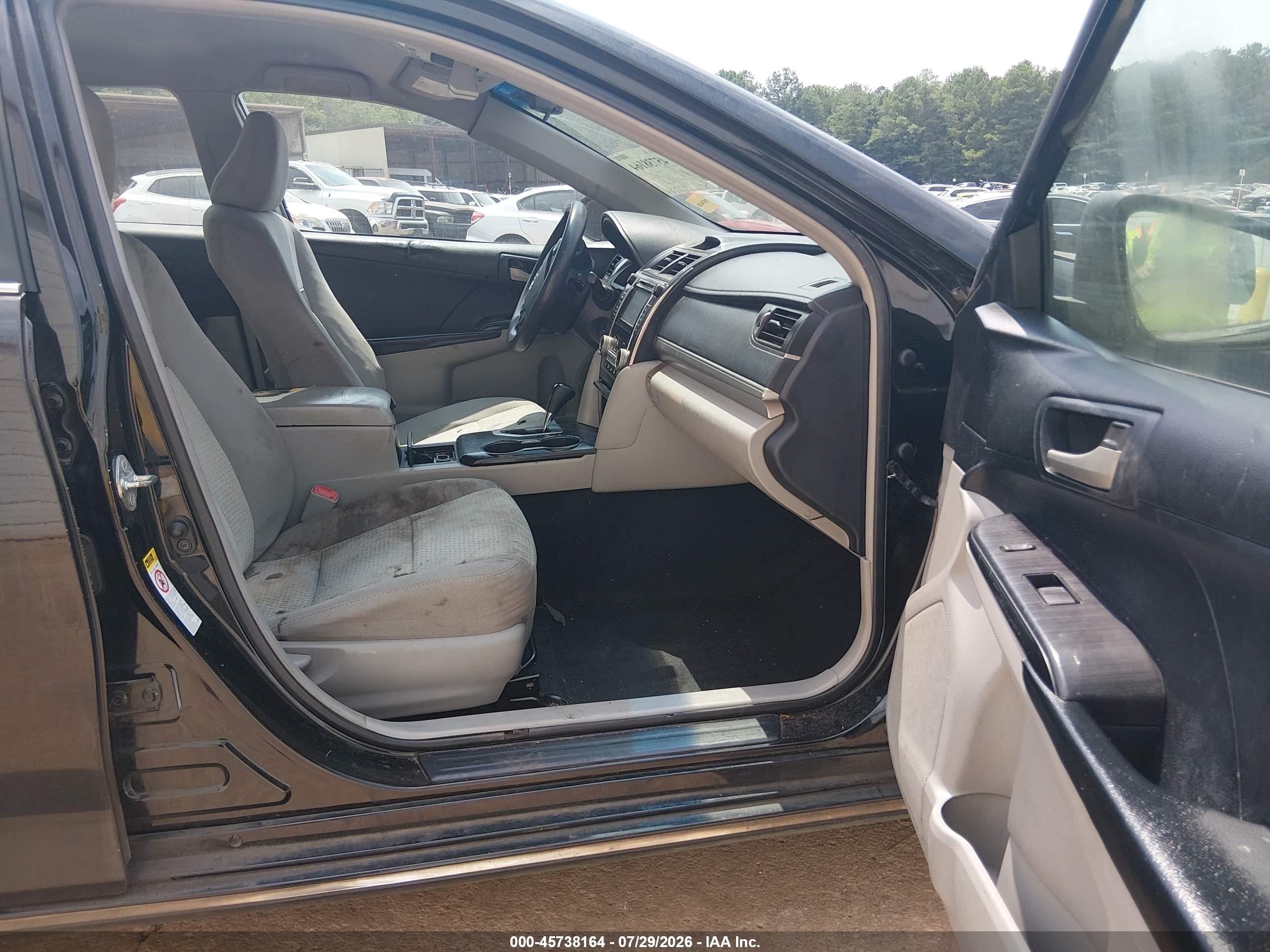 2012 Toyota Camry Le Black vin: 4T1BF1FKXCU185317