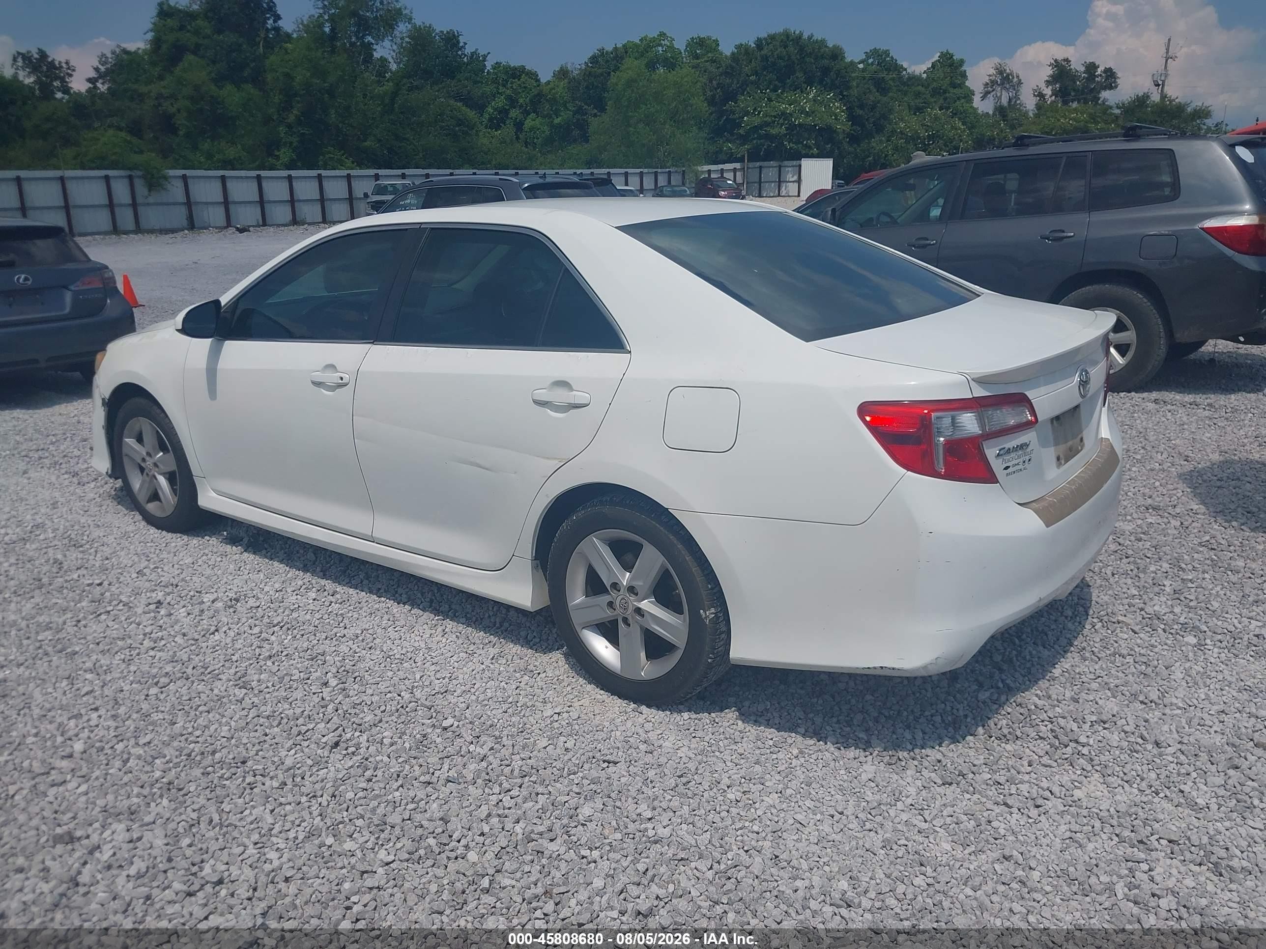 2012 Toyota Camry Se White vin: 4T1BF1FKXCU191117